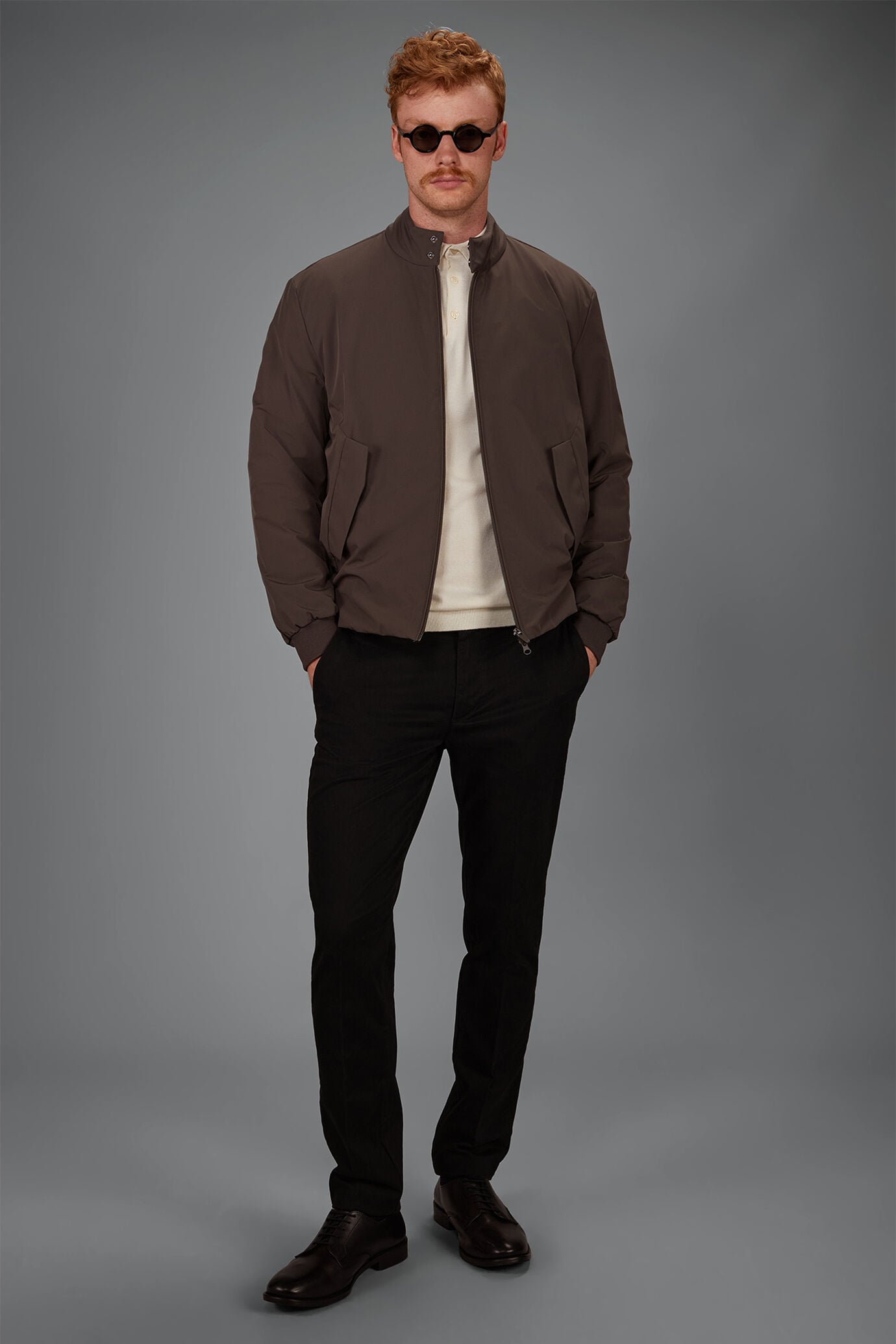 Herrington men's padded jacket in elasticized technical fabric image number 0