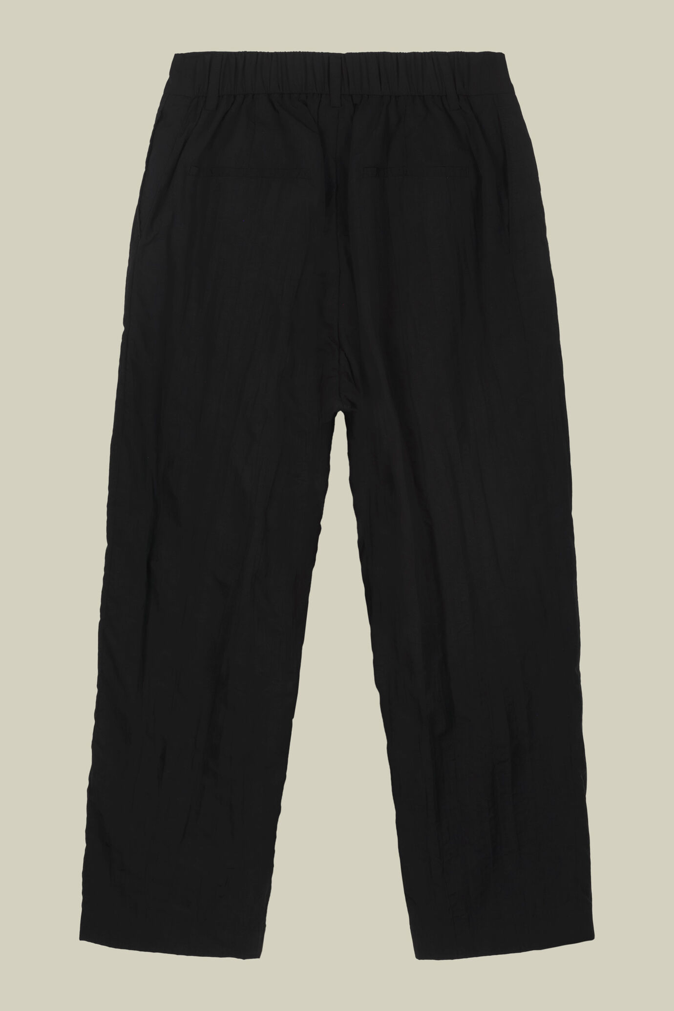 Pantalone donna linea a uovo con pences ed effetto stropicciato image number 5