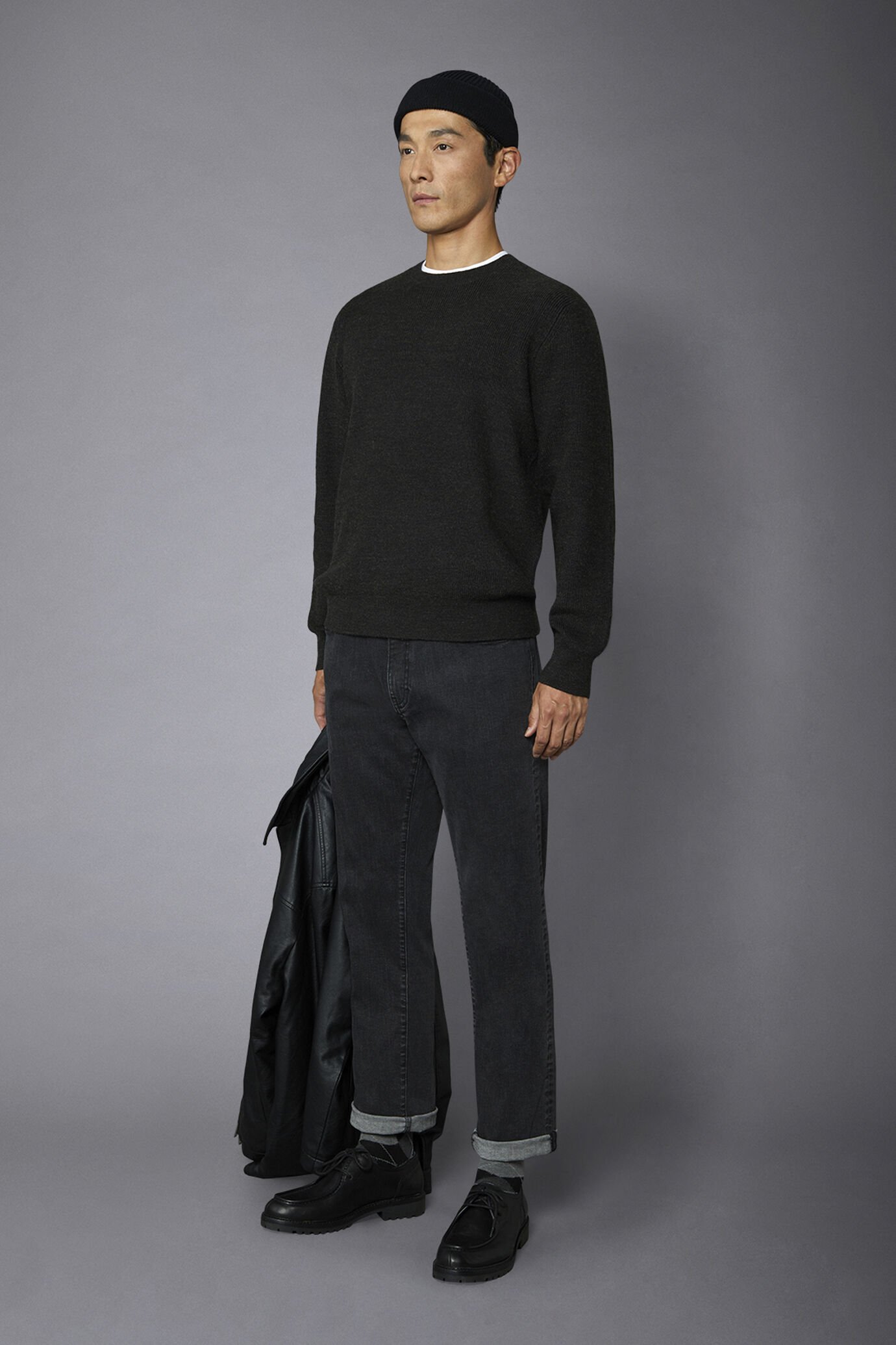 Jeans uomo 5 tasche tessuto denim regular fit image number 1