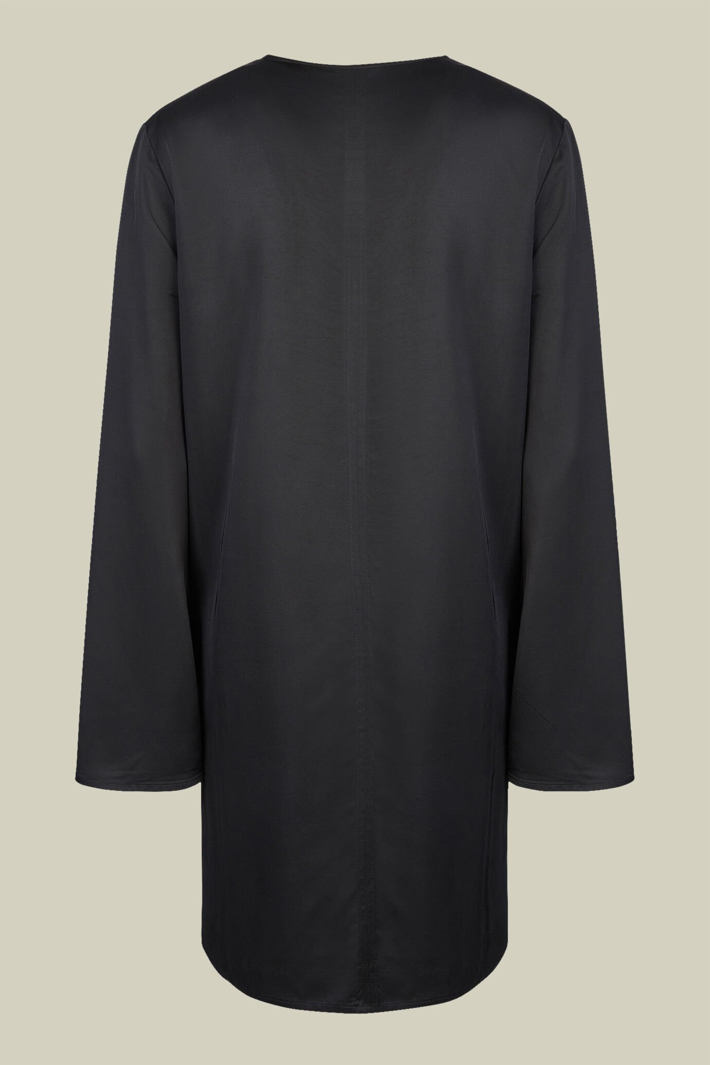 Abito donna tubino scollo a v con maniche a trombetta regular fit