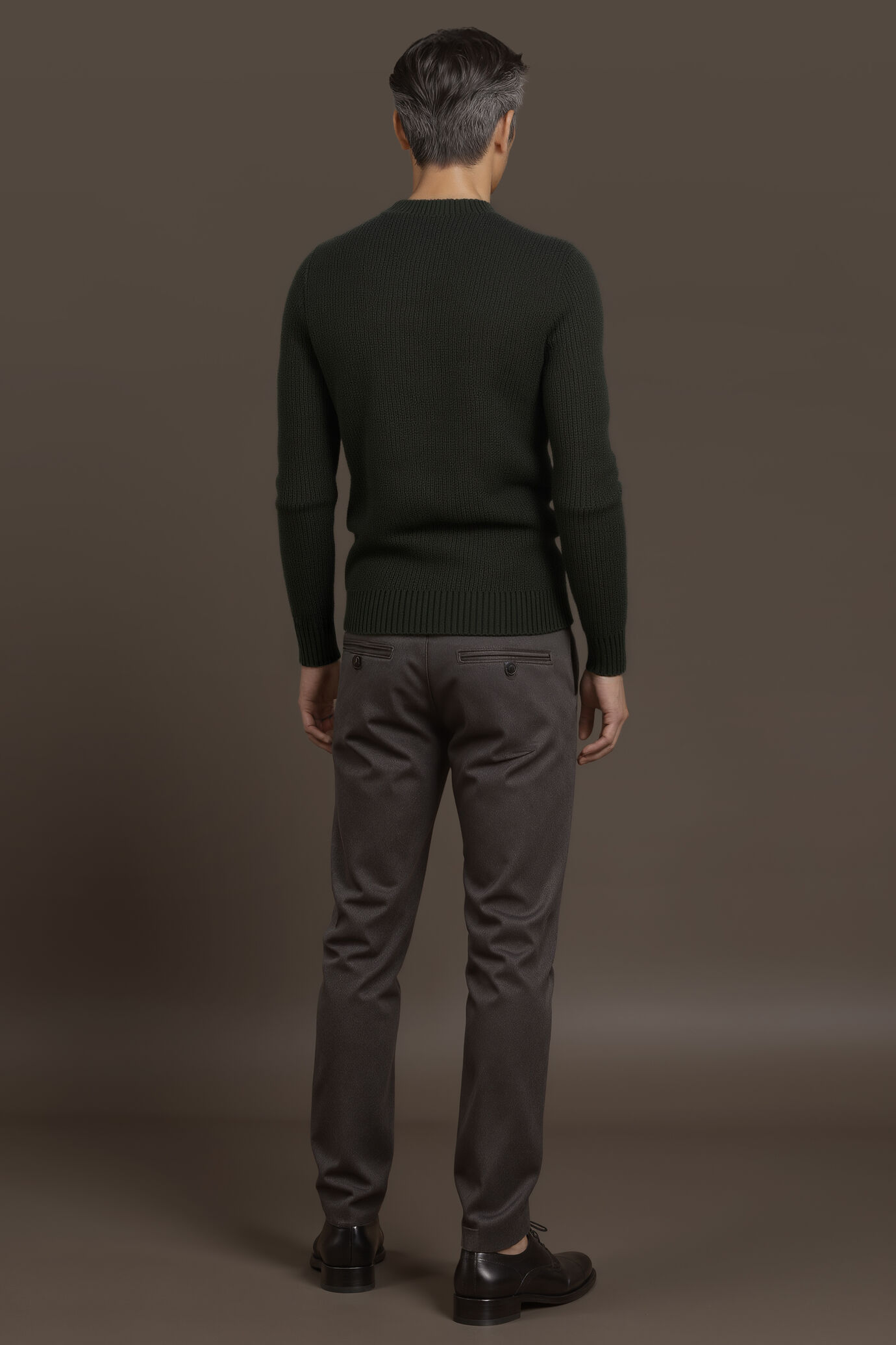 Maglia uomo girocollo in costa inglese regular fit image number 1