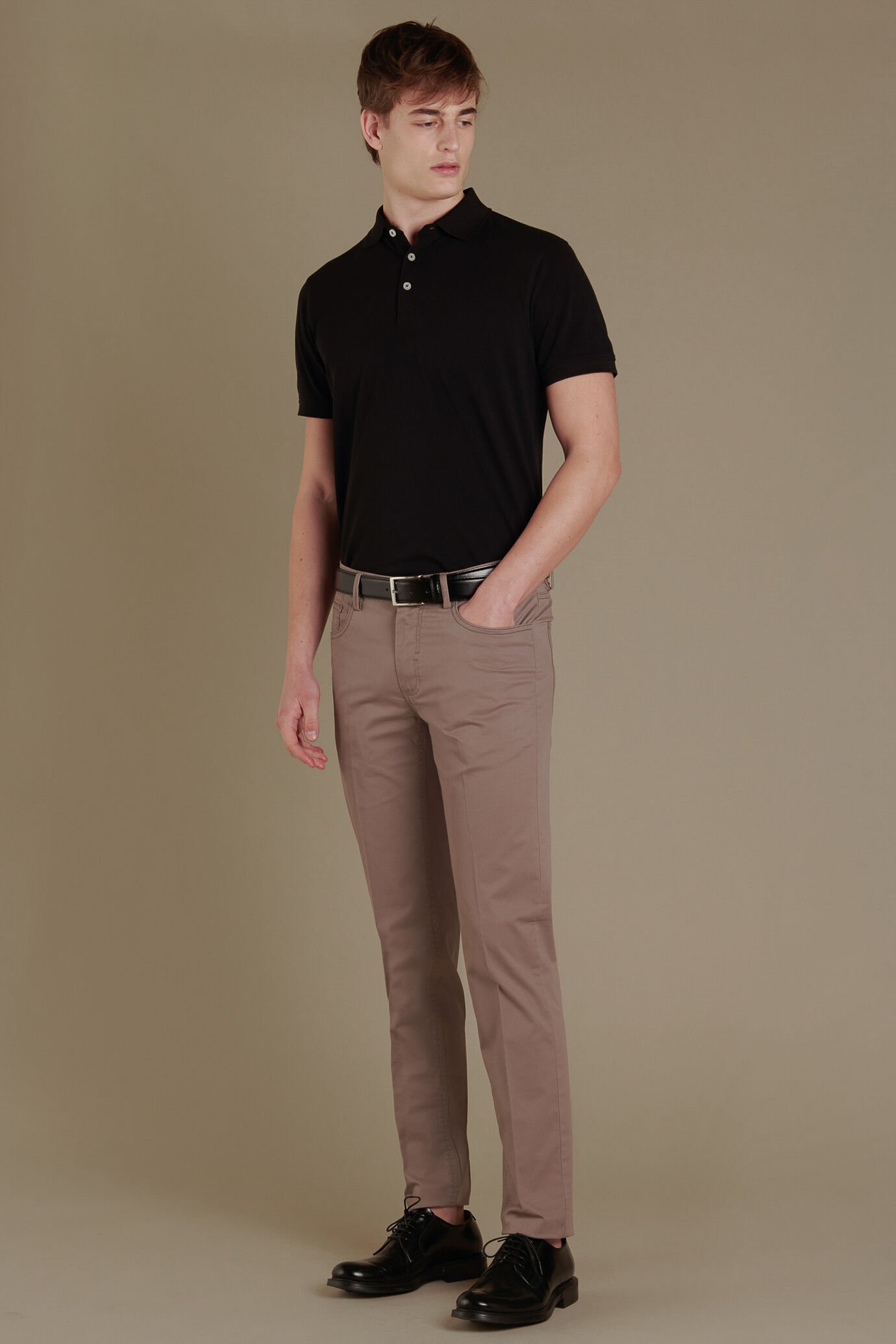 Pantalone uomo 5 tasche tinta unita image number 0