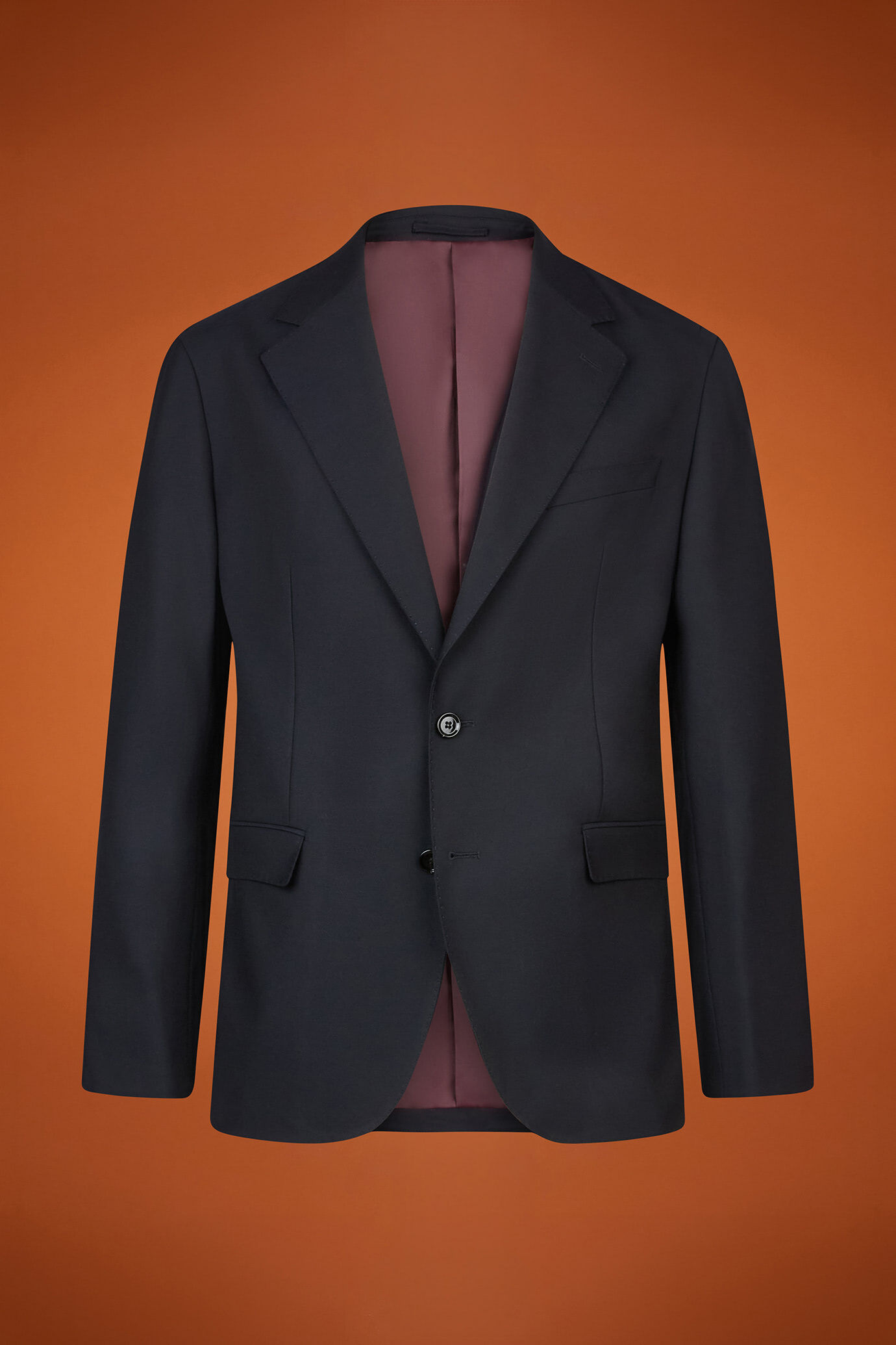 Abito uomo monopetto con tessuto falso unito regular fit image number 4
