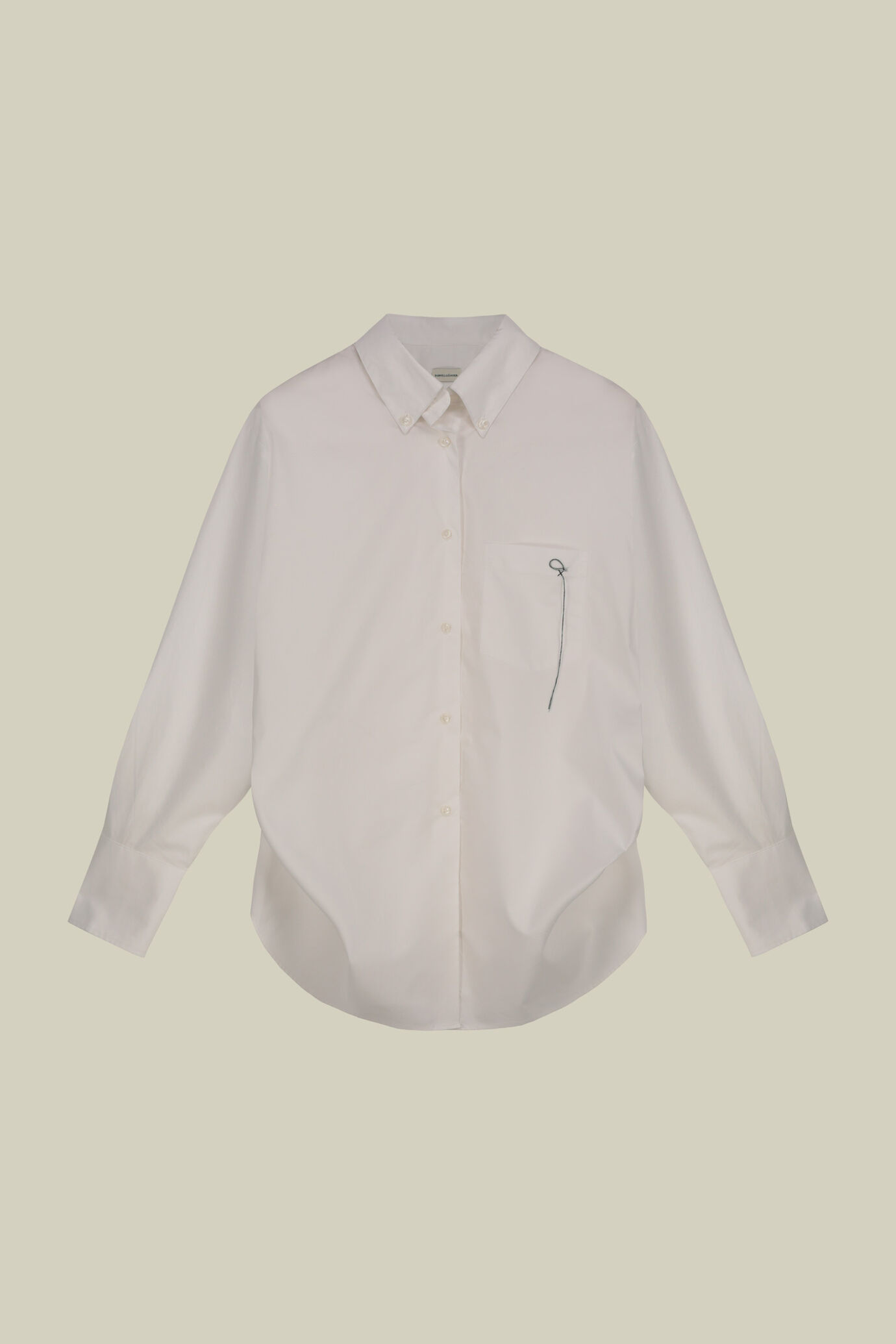Women's unstructured shirt with French collar 100% cotton image number 5