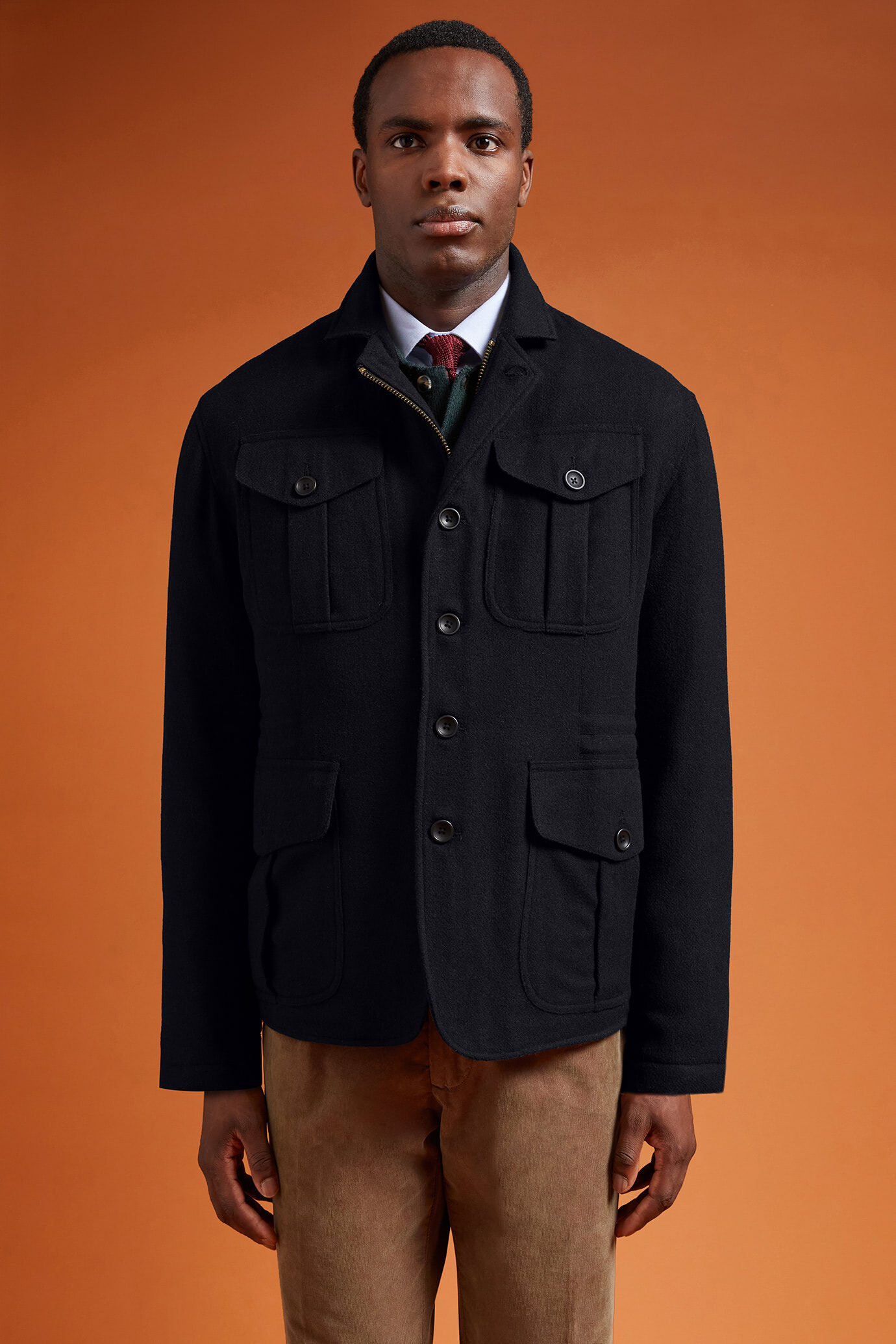 Giacca Uomo Benson In Cotone Cerato - Impermeabile E Antivento | Stile Country Con Cappuccio - Foto 7