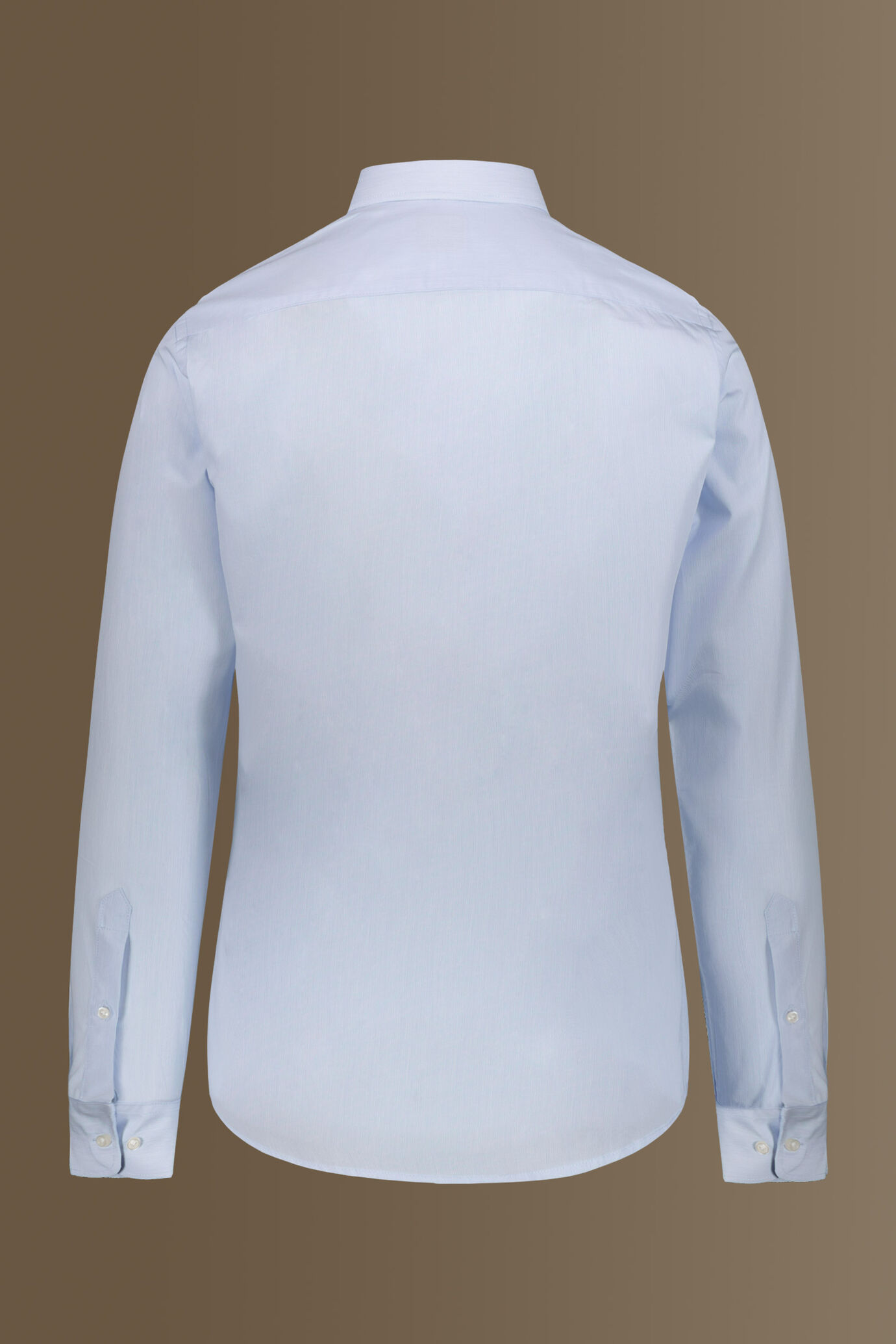 Camicia classica uomo collo francese tinto filo a righe sottili image number 4