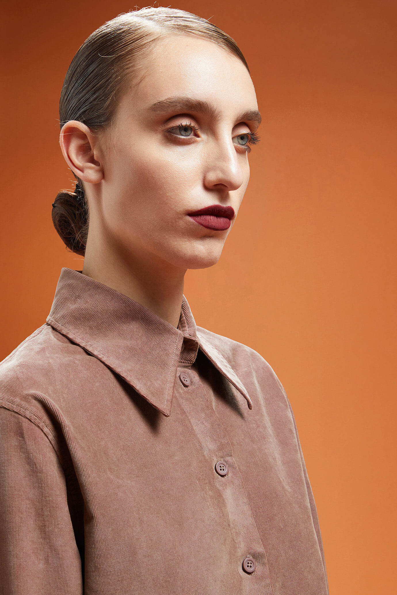 Damen-Chemisierkleid aus Samt mit Streifenmuster in normaler Passform image number 3