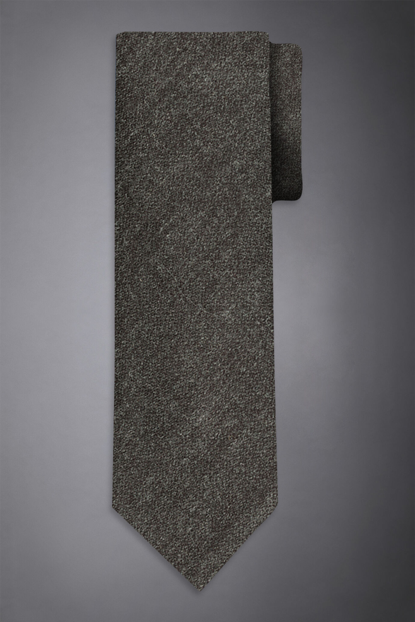 Men's solid color wool blend tie image number 0