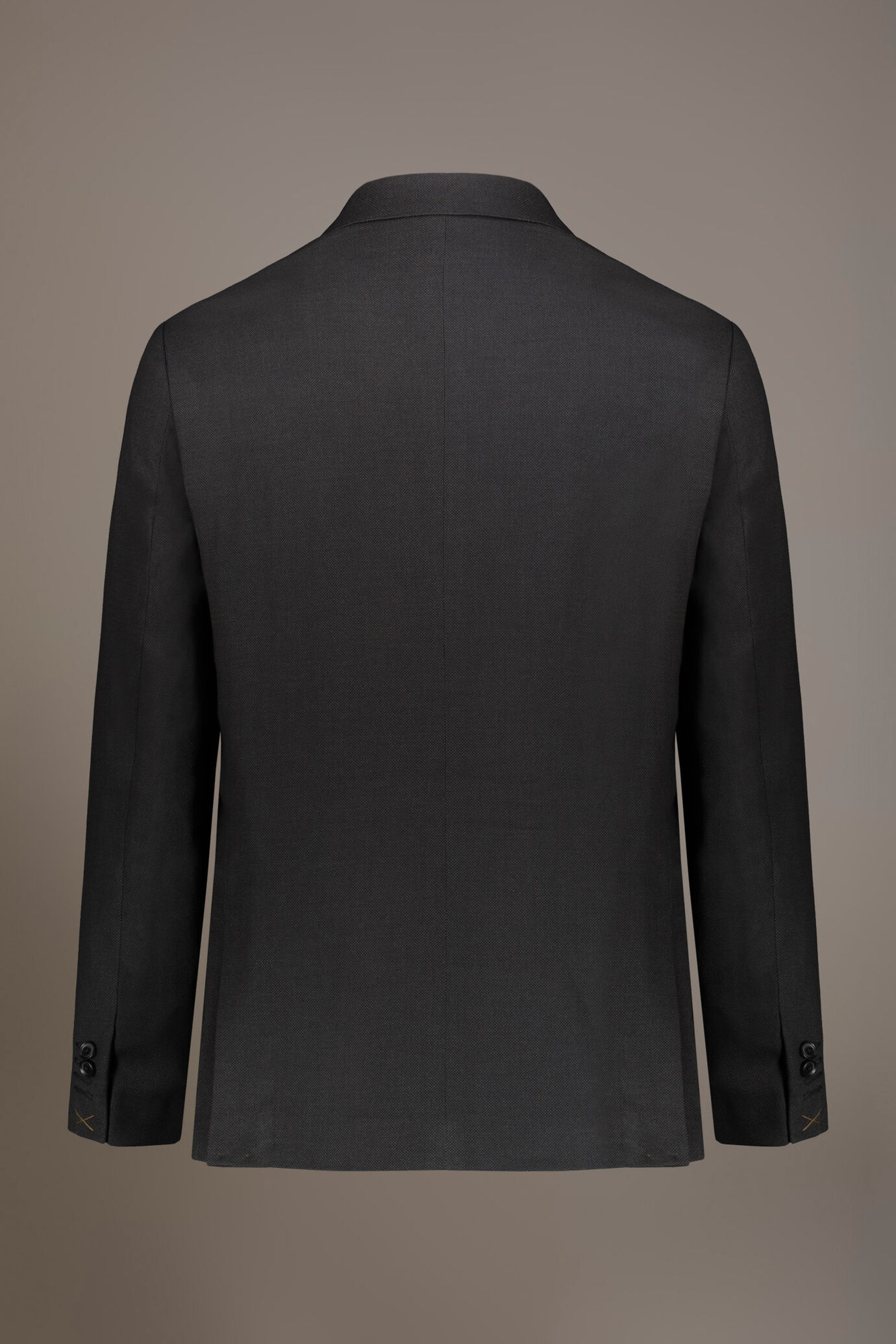 Regular fit single-breasted suit in birdseye fabric image number 6