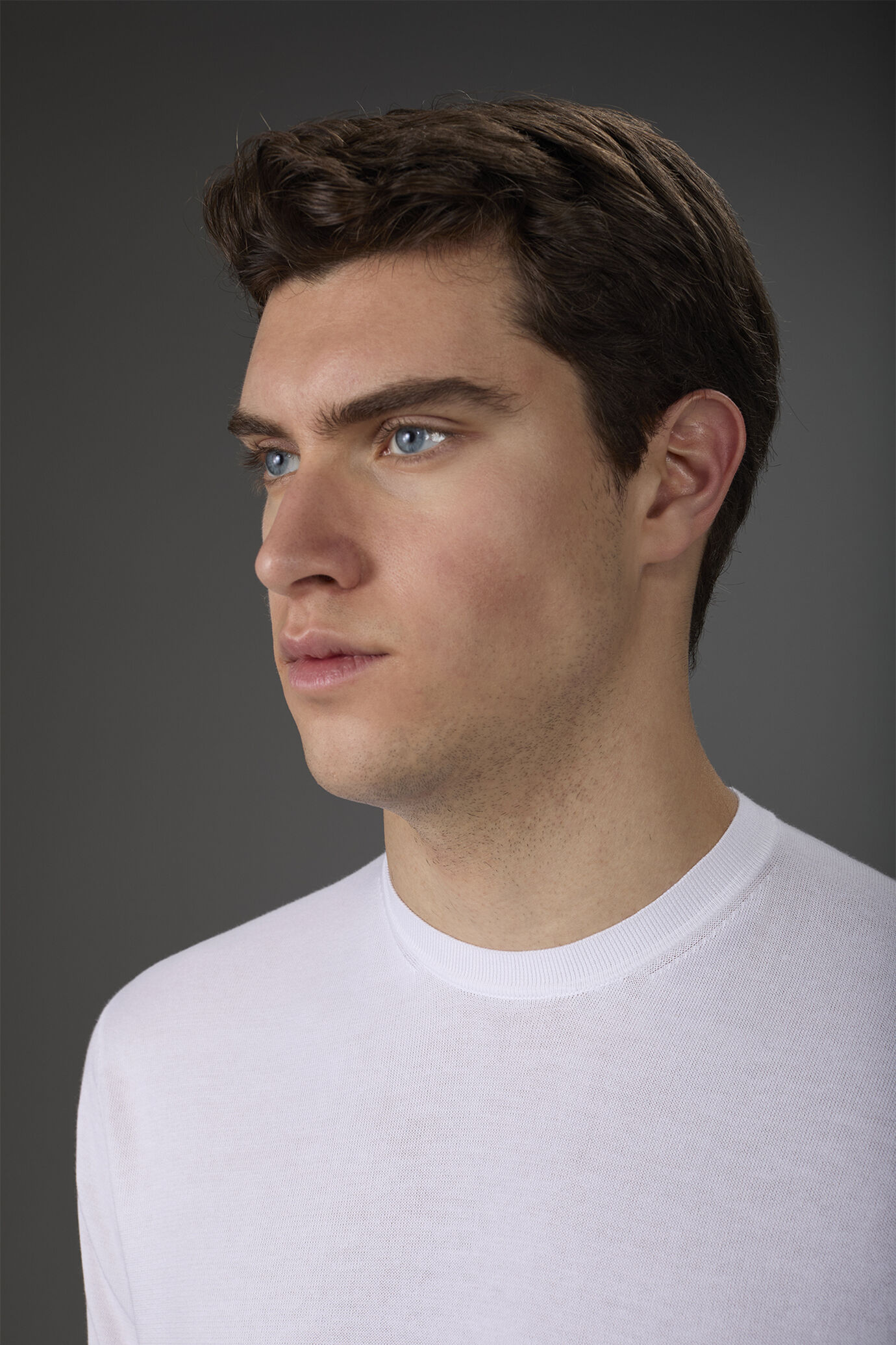 T-shirt uomo in maglia maniche corte 100% cotone doppio ritorto image number 2
