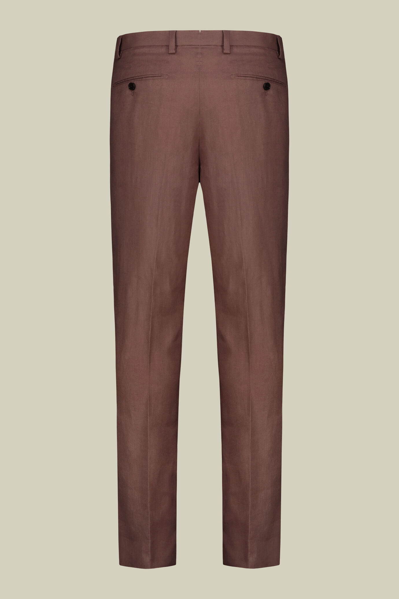 Abito uomo monopetto con pantalone senza pinces, in 100% lino con effetto lavato image number 7