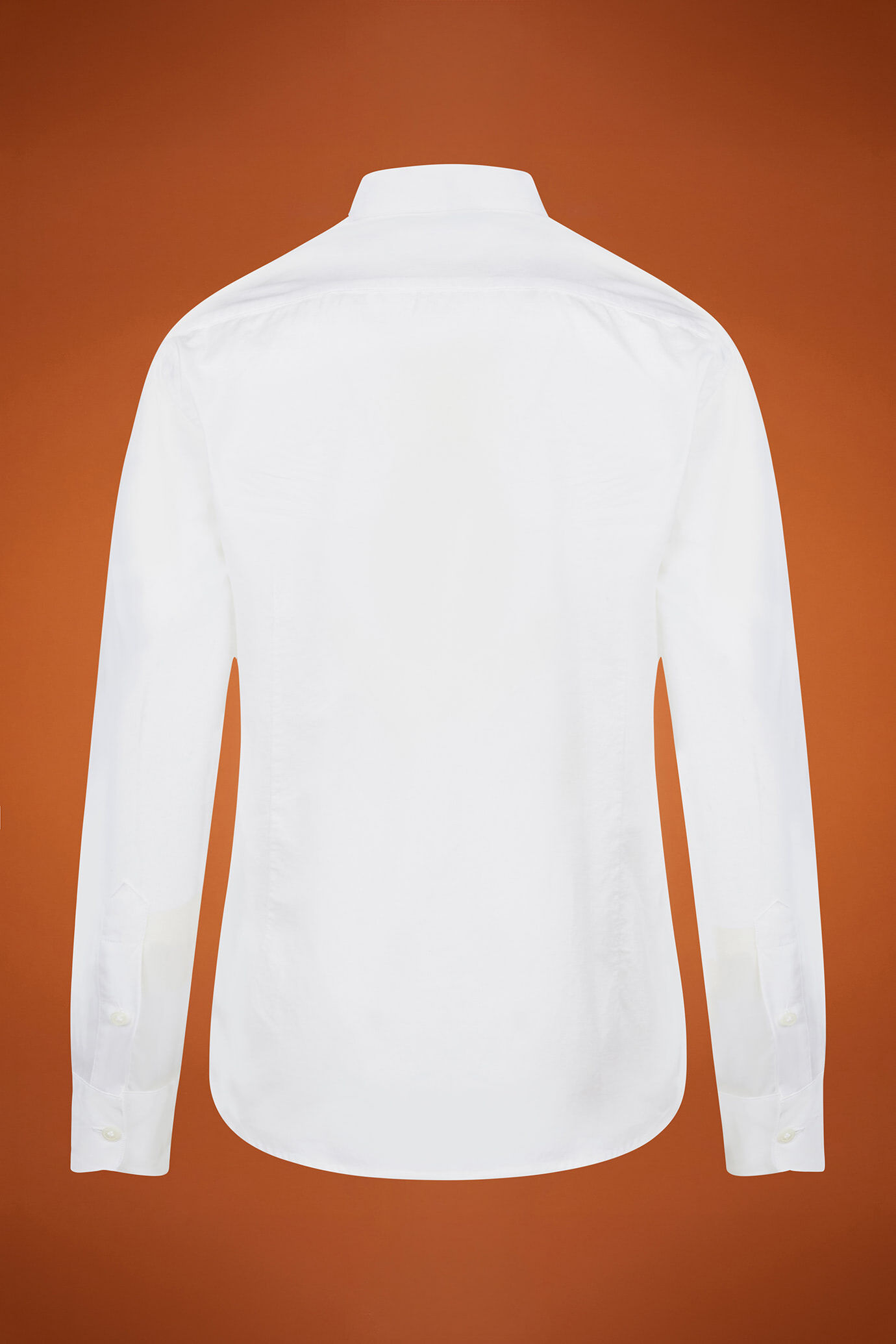 Camicia casual uomo collo classico 100% cotone tessuto velluto 1000 righe tinta unita comfort fit image number 5