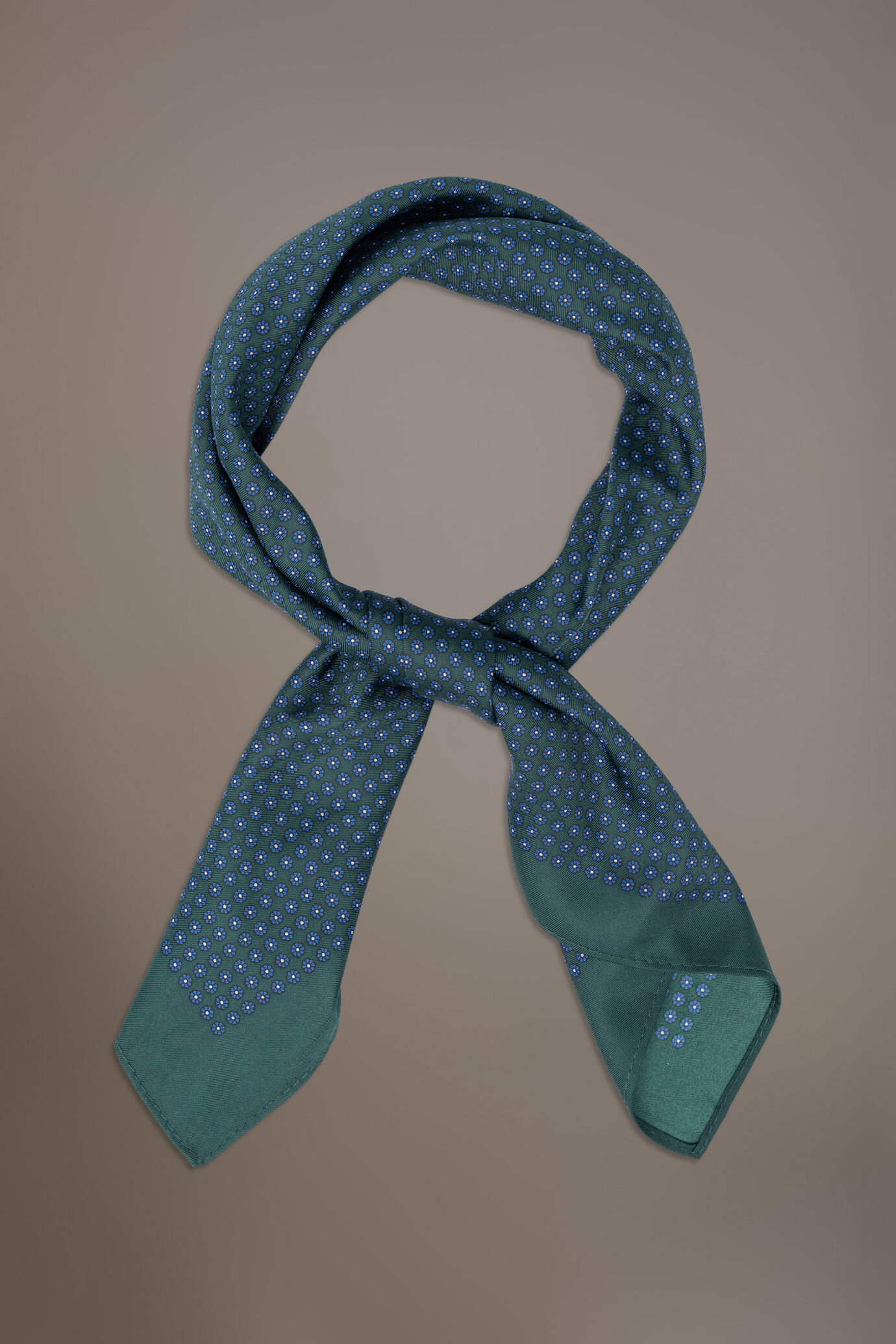 Men's patterned printed twill foulard image number 0