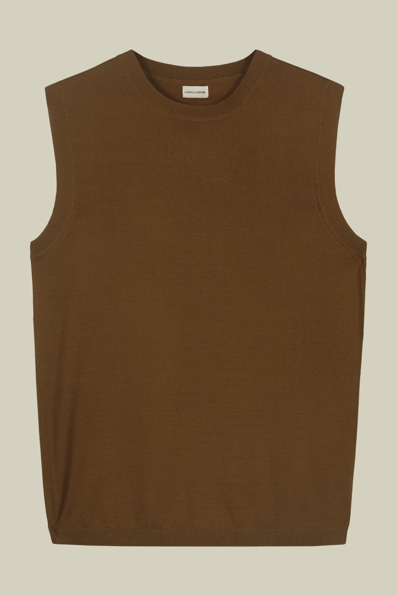 Gilet donna a maglia girocollo