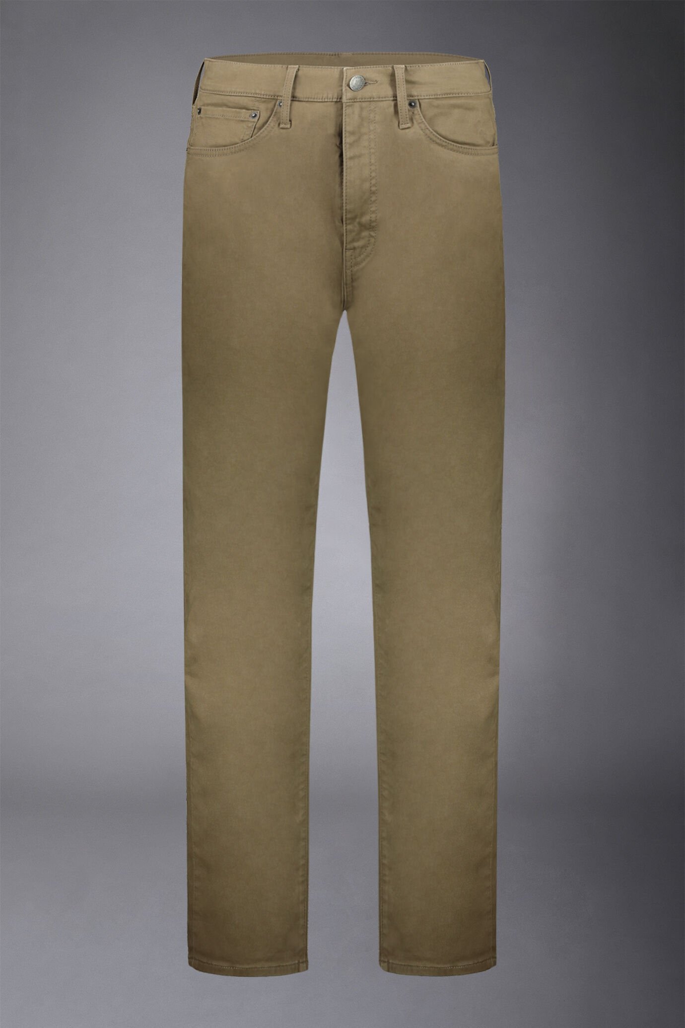 5-Pocket-Hose aus gewaschenem Twill in normaler Passform image number 4