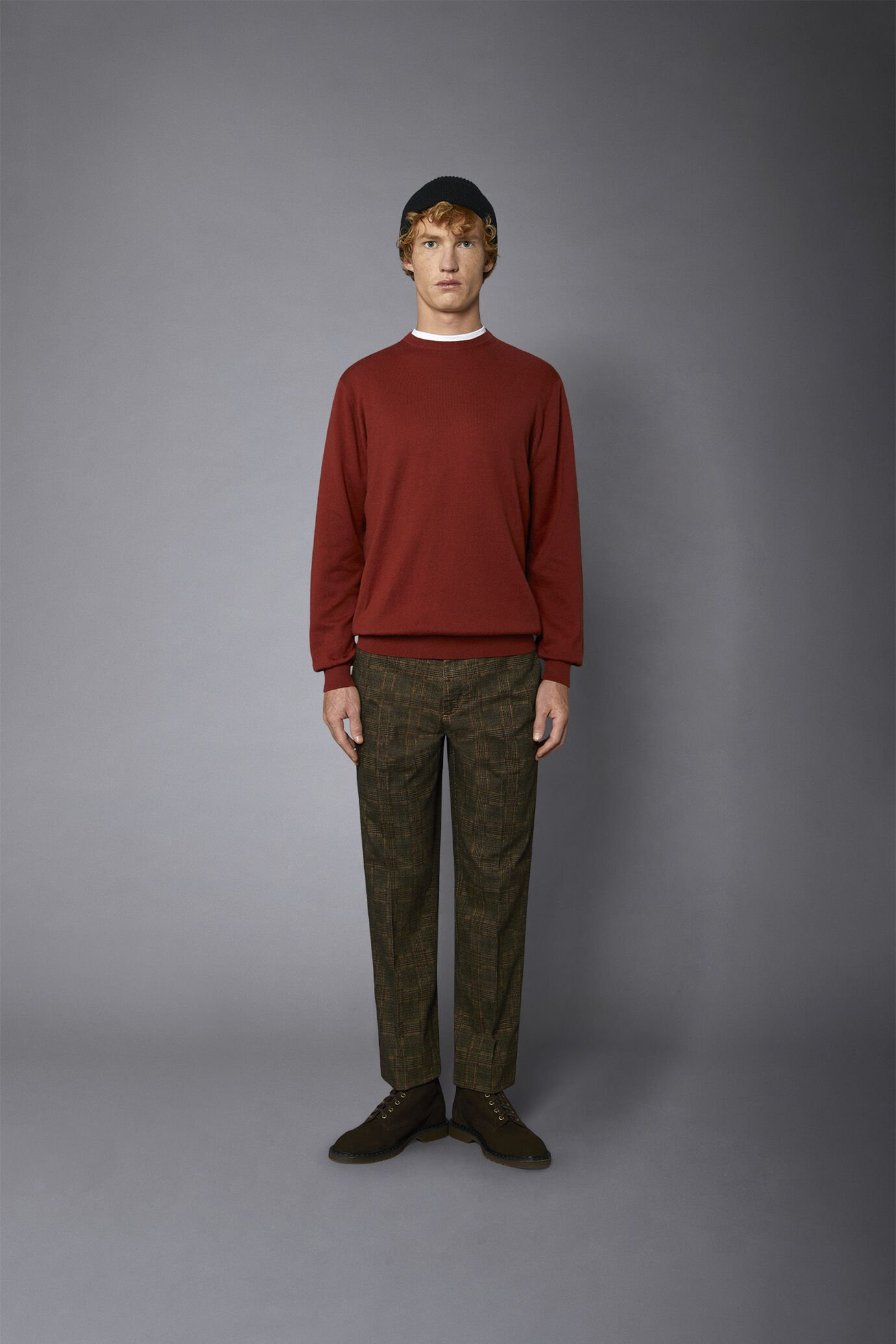 Pantalone chino uomo principe di galles regular fit image number 3