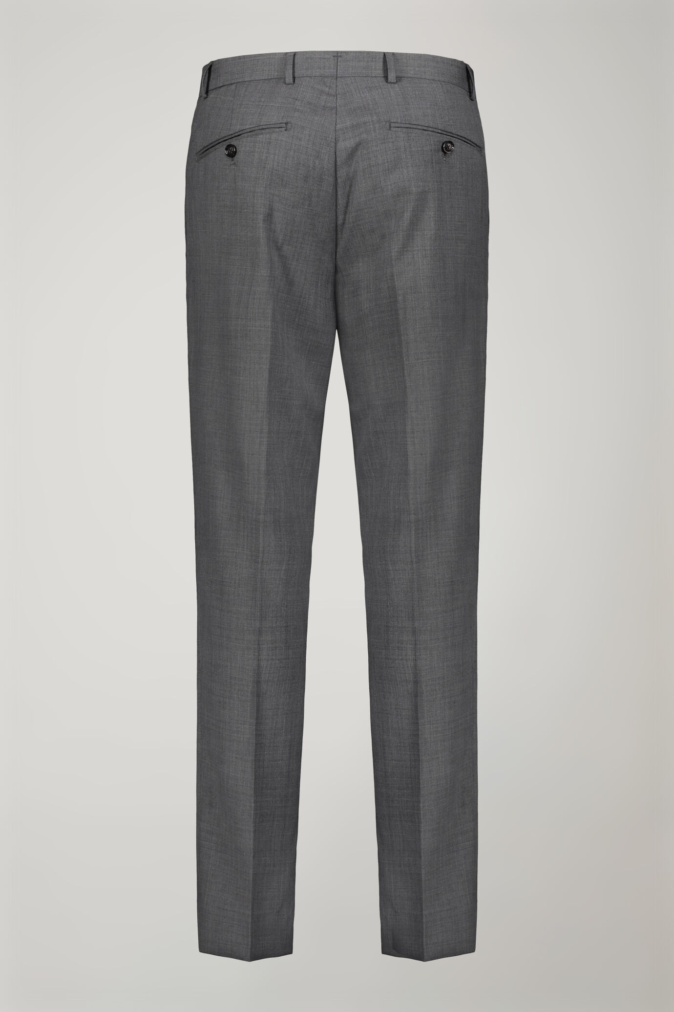 Men's single-breasted Wool Blend suit with regular fit grisaille design image number 8