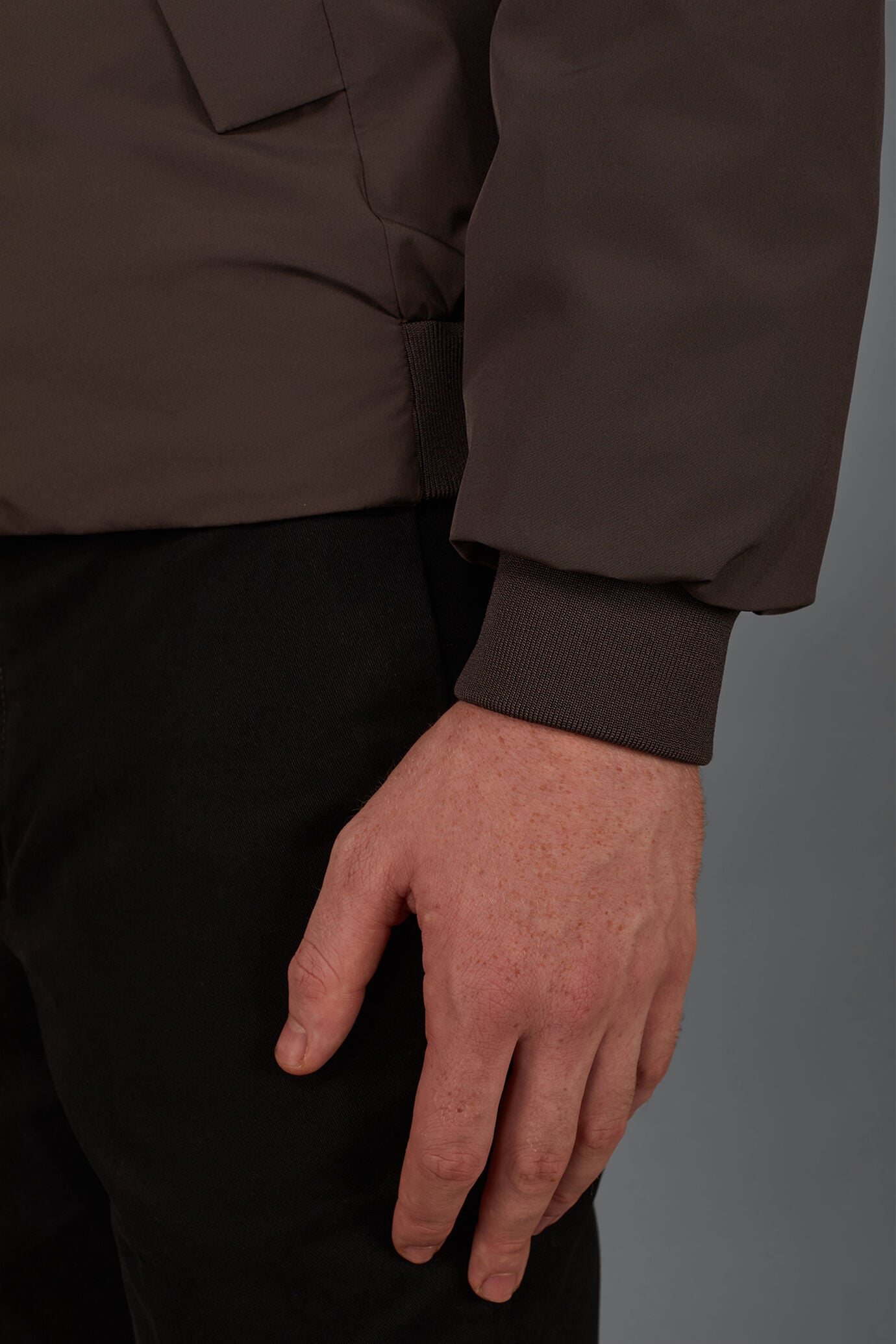 Herrington men's padded jacket in elasticized technical fabric image number 3