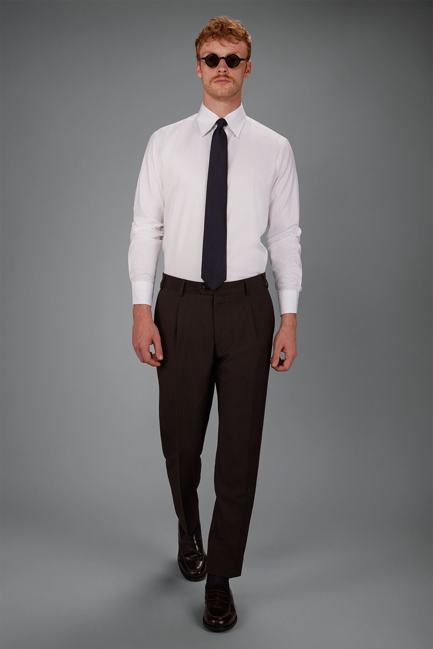 Camicia uomo in 100% cotone botton down No-stiro