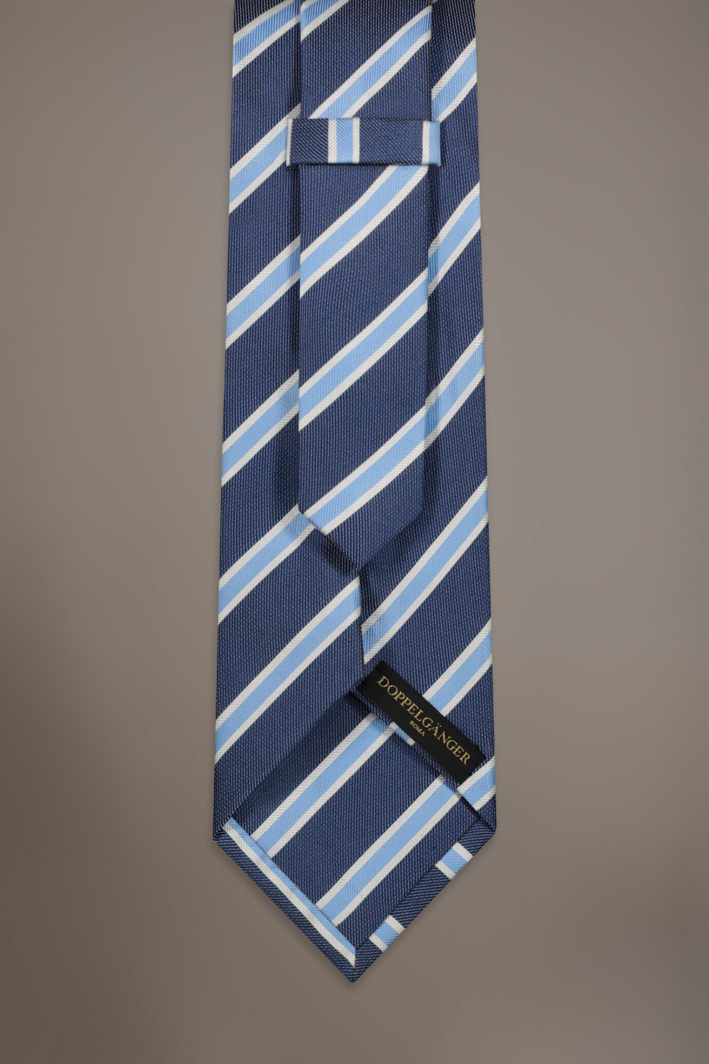 Cravatta misto fibre bamboo regimental image number 1