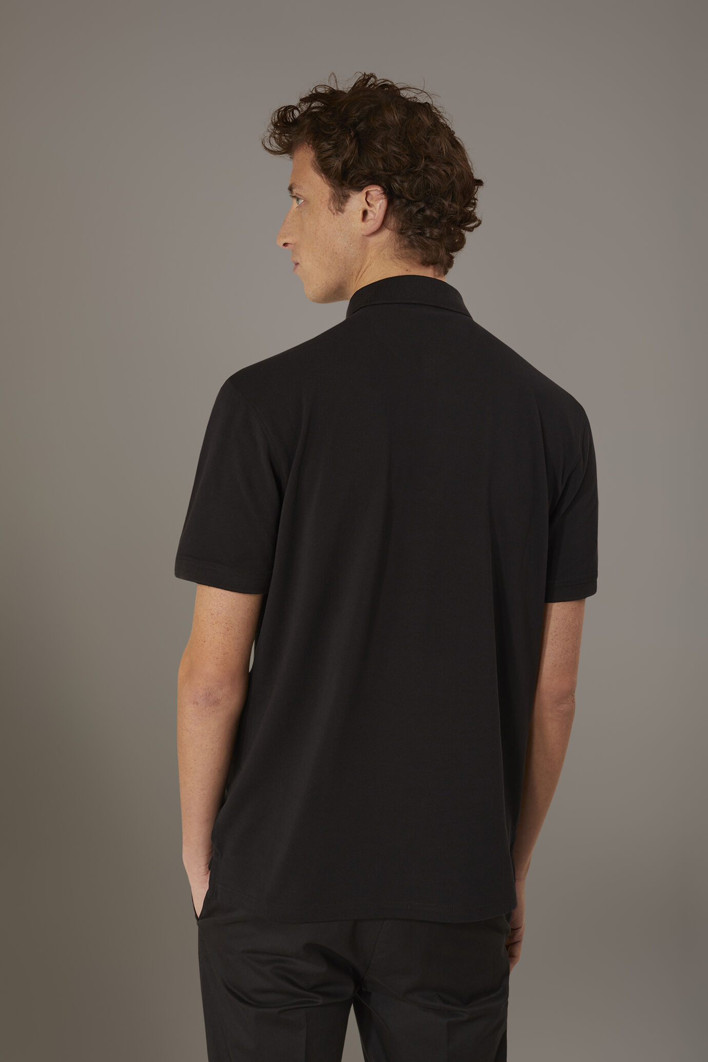 Polo manica corta 100% cotone piquet image number 2