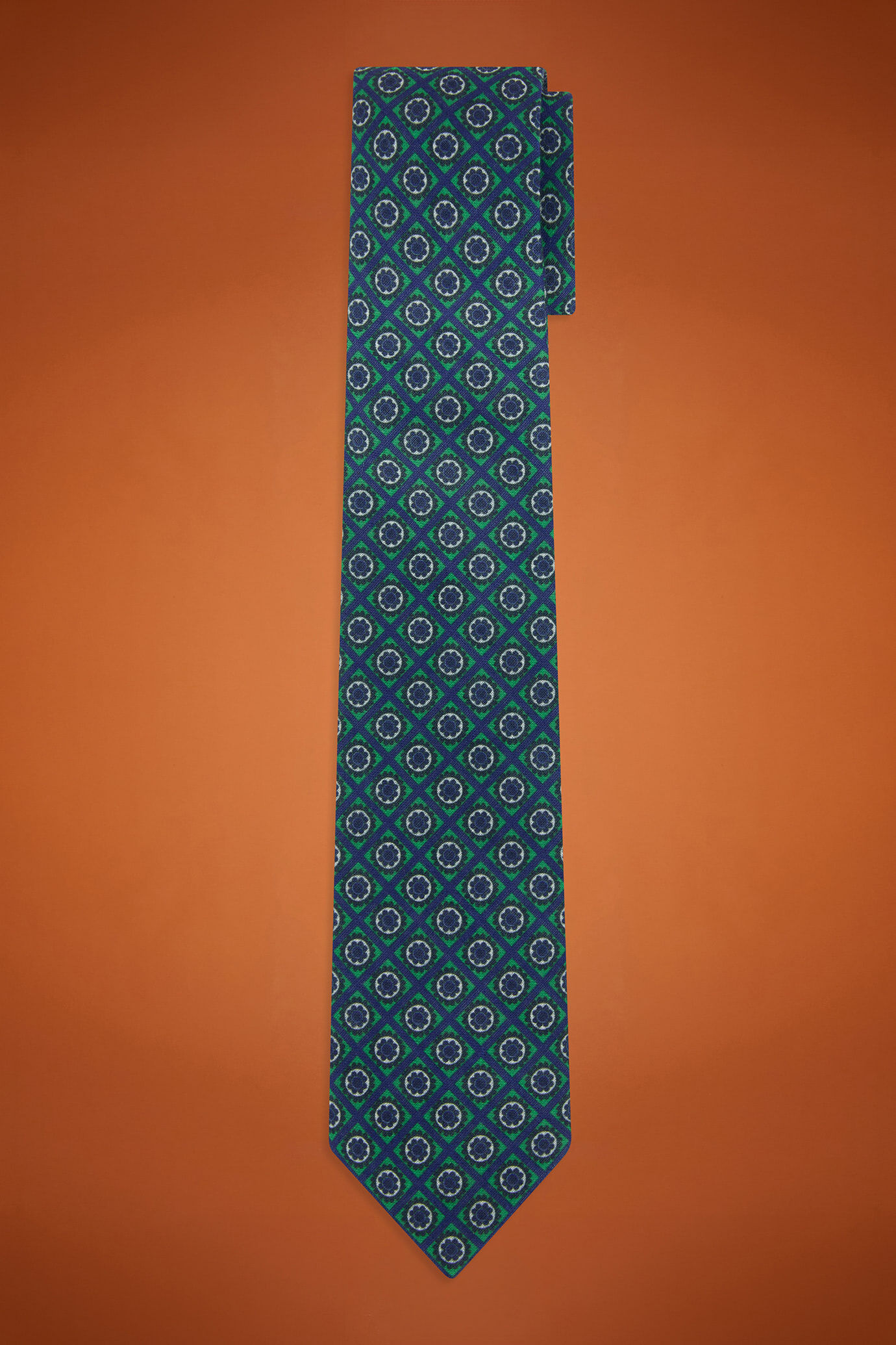 Cravatta uomo micro fantasia image number 0
