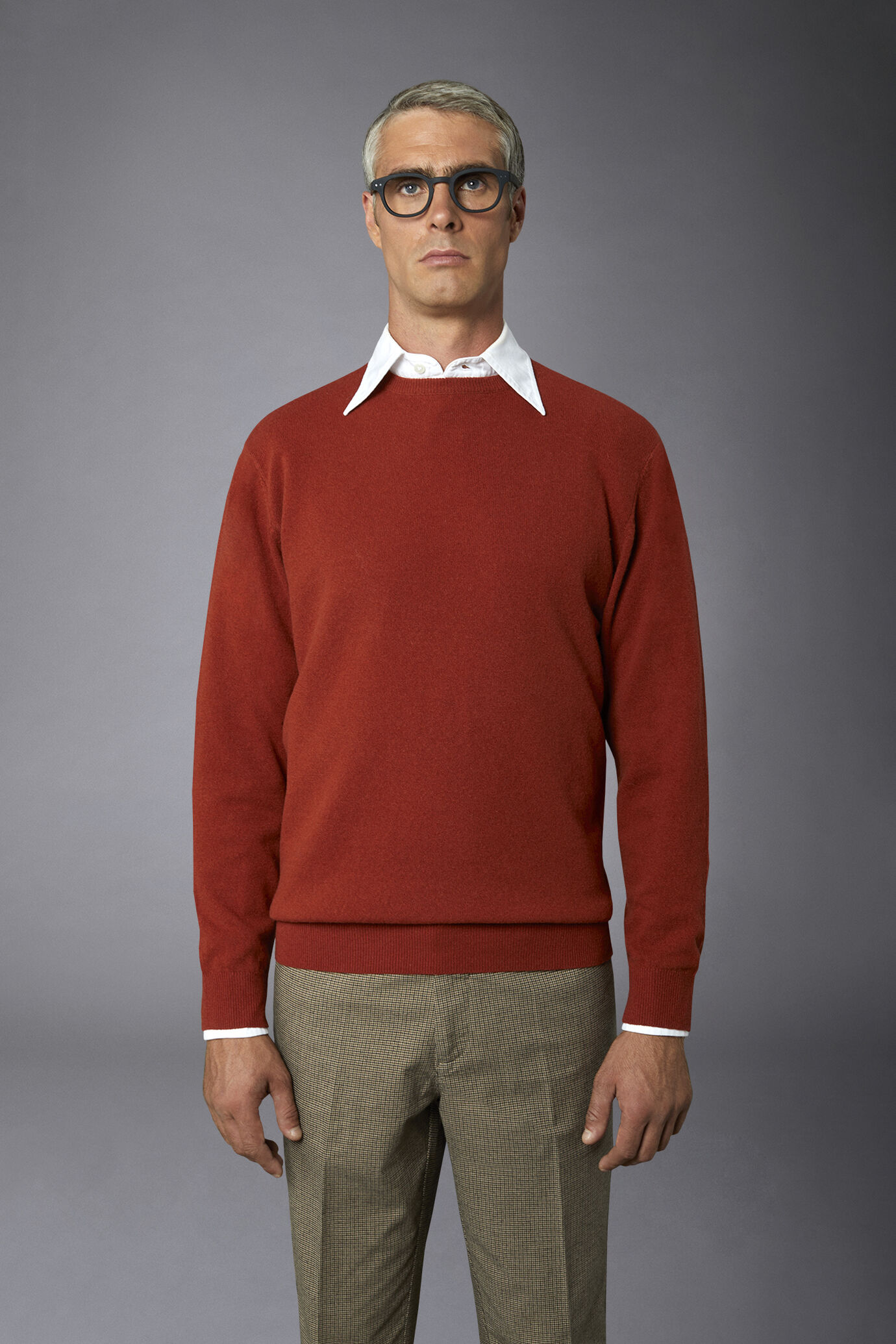 Maglia uomo girocollo misto lana lambswool regular fit image number 2