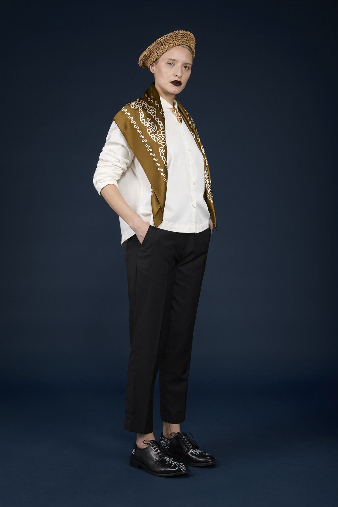 Pantalone chino classico donna regular fit