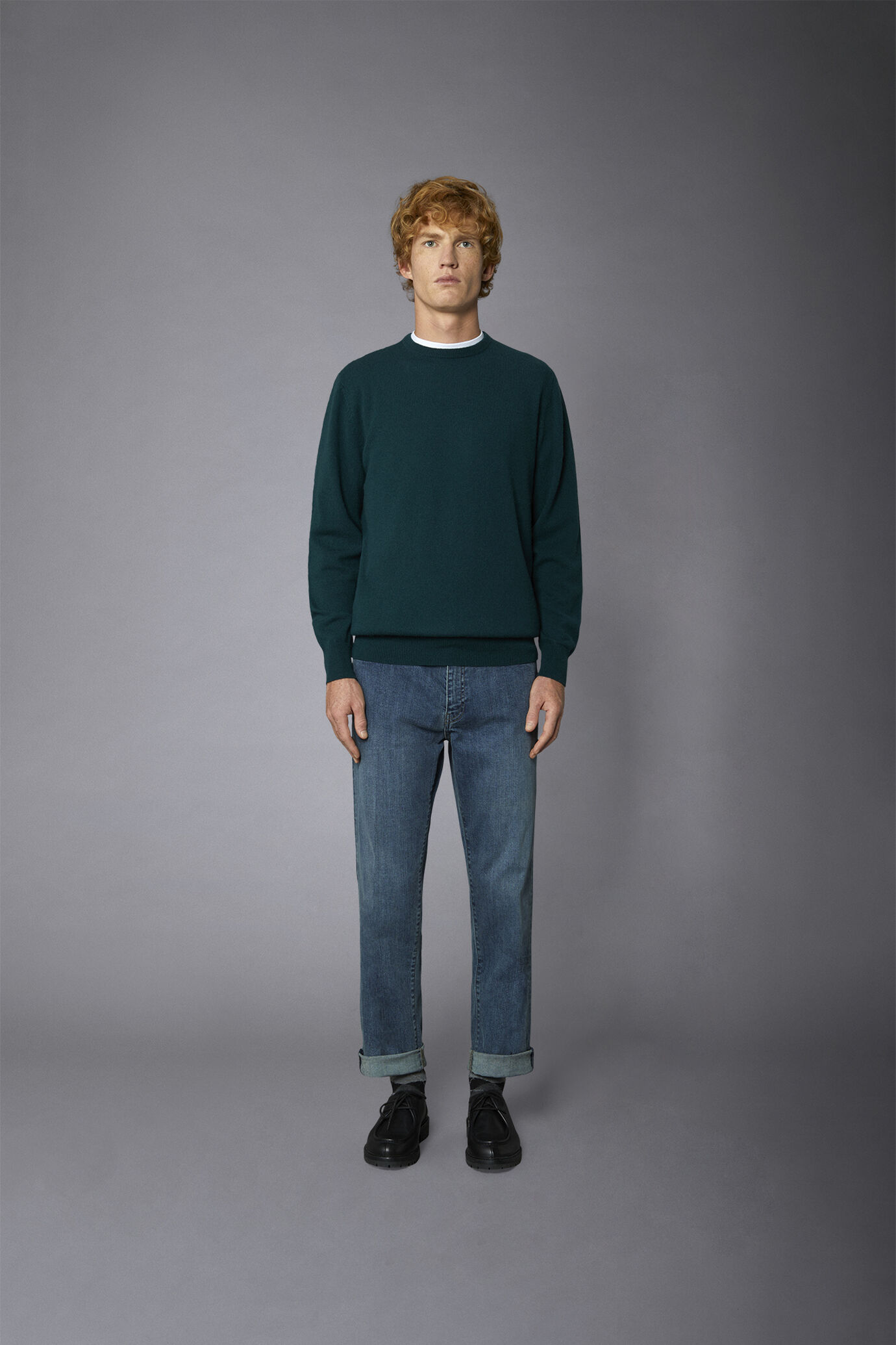 Jeans uomo 5 tasche tessuto denim regular fit image number 2