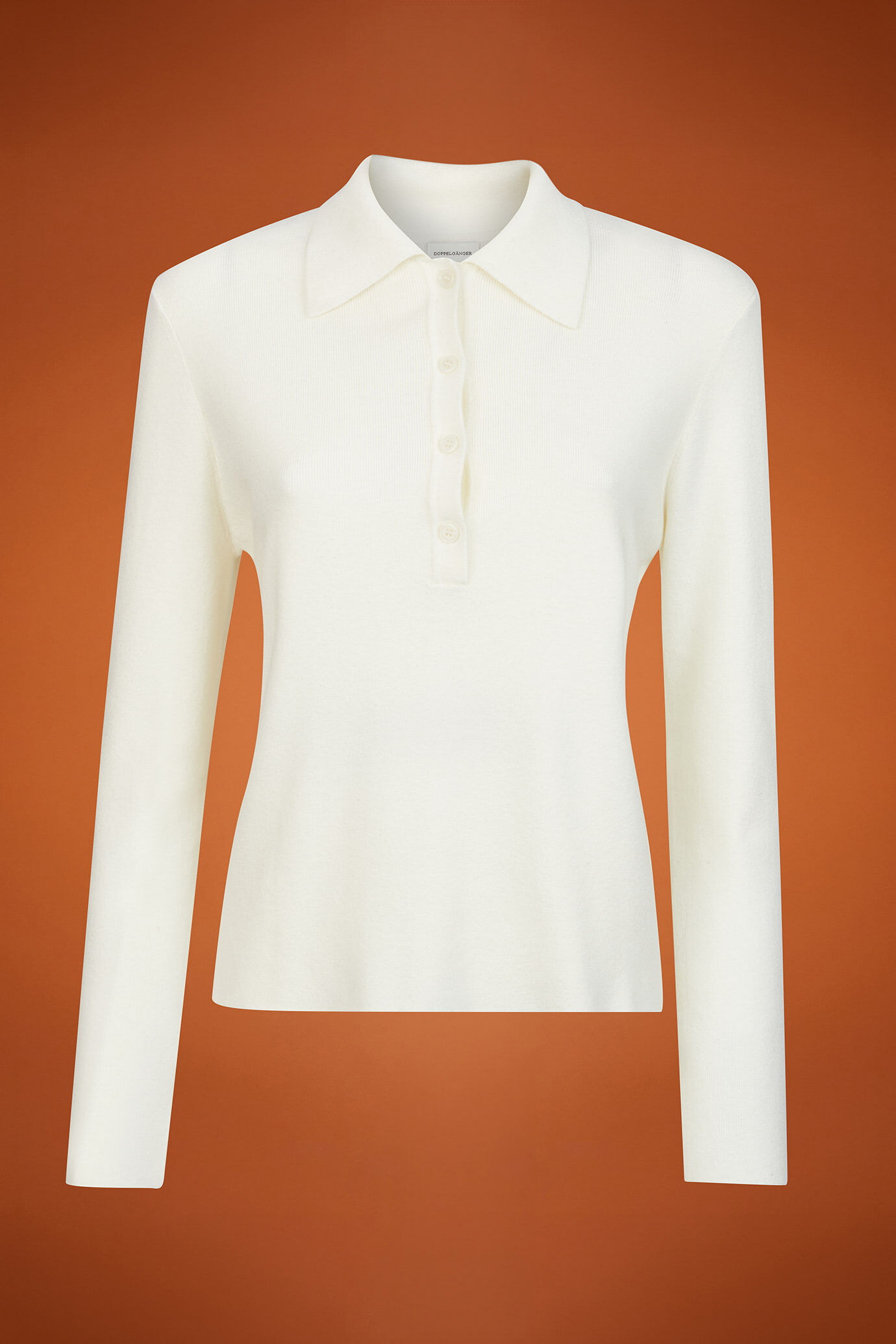 Polo pour femme, manches longues, coupe classique image number 5