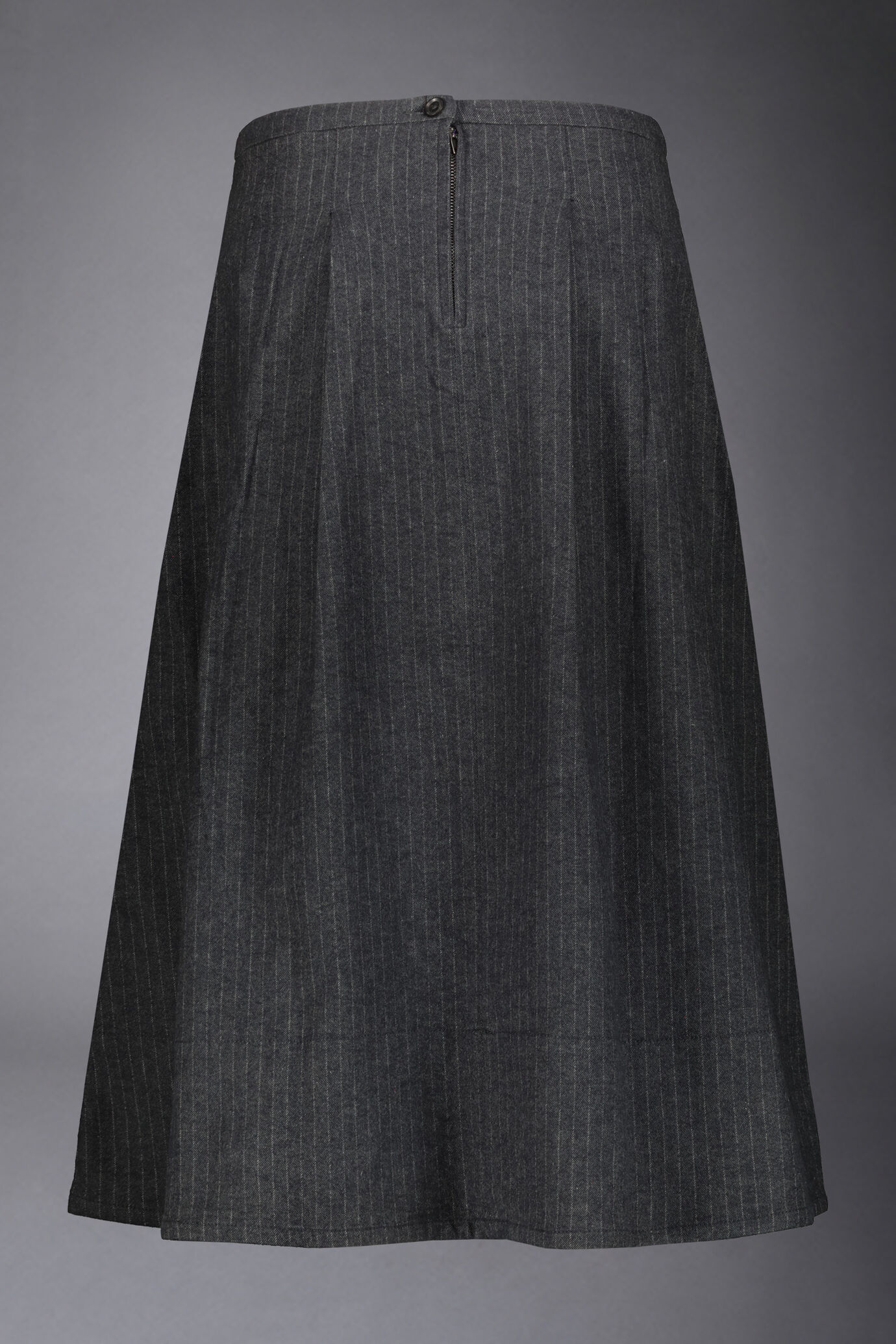 Women's long wrap skirt in stretch cotton image number 1
