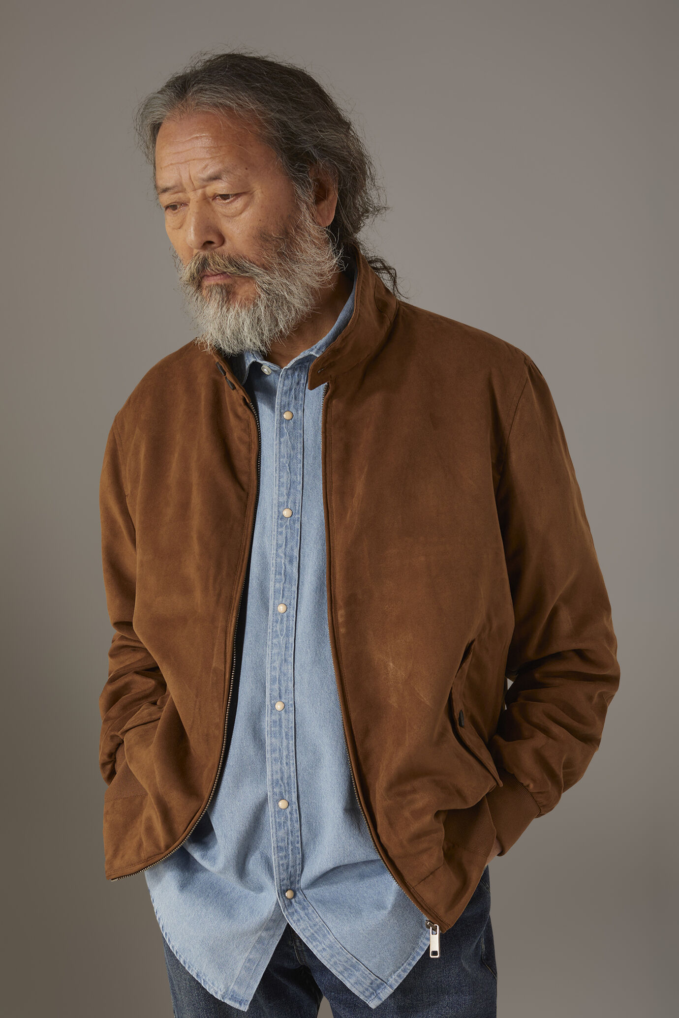 Veste doublée en semblable daim image number 2