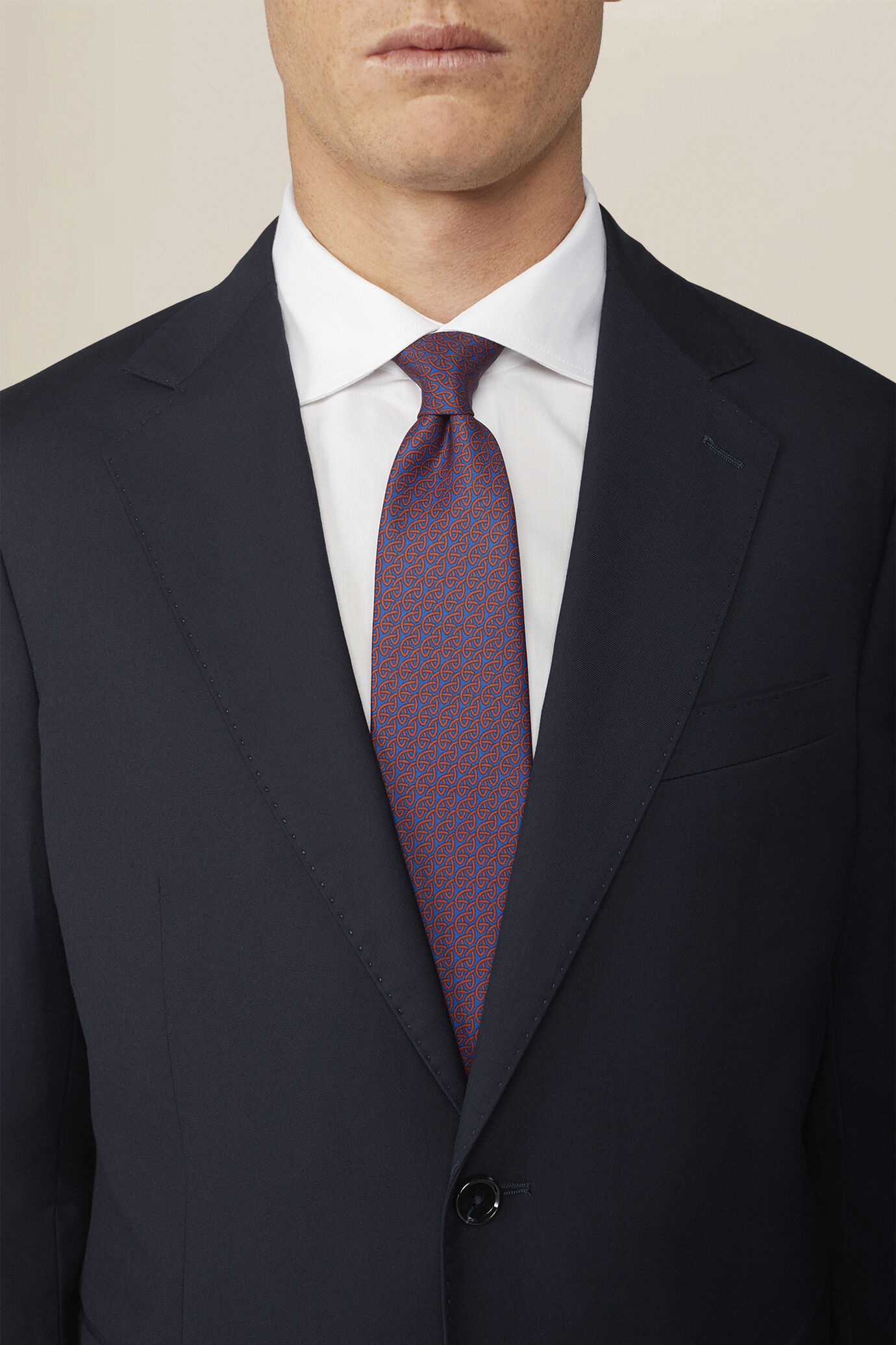 Cravate pour homme &agrave; imprim&eacute; losange