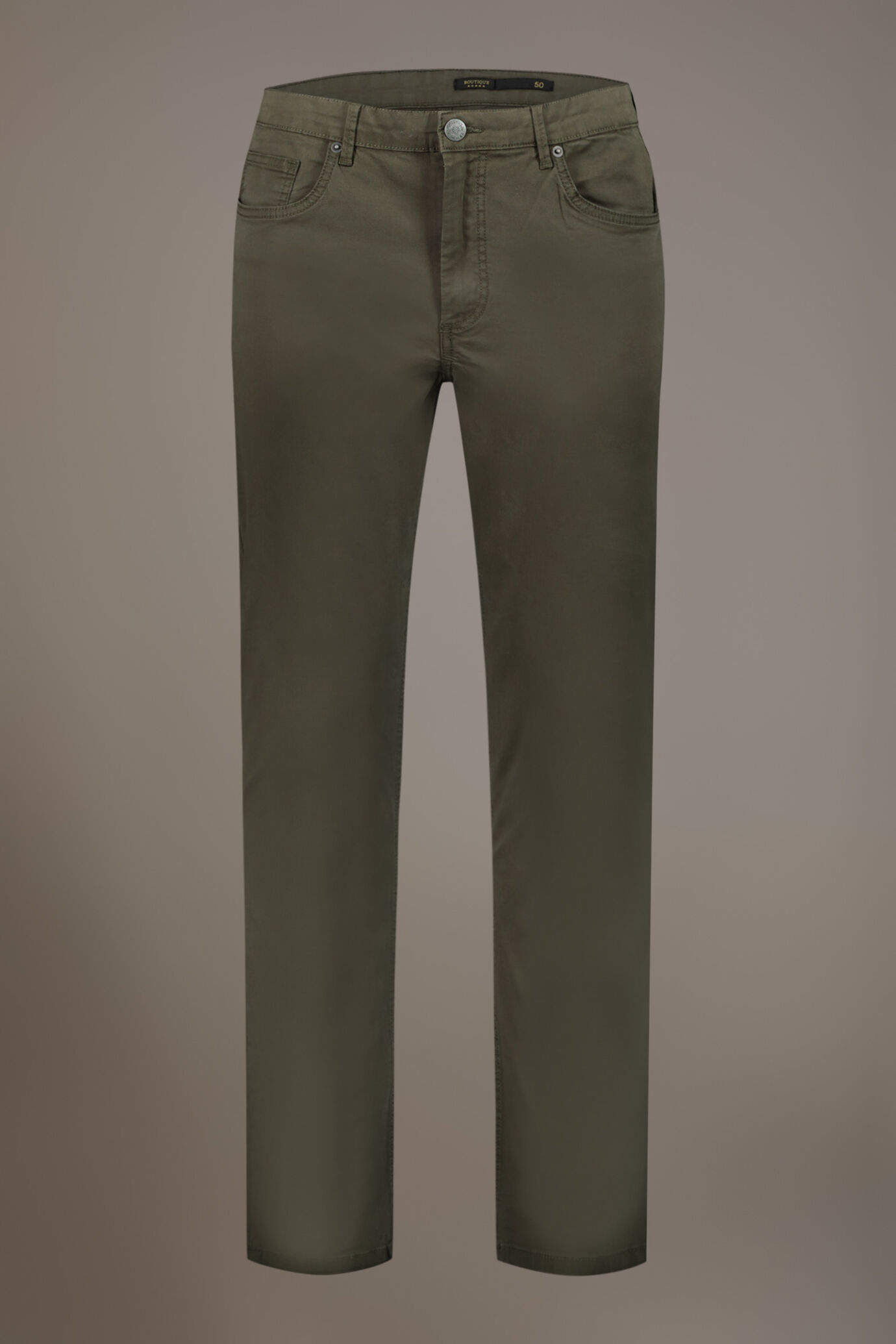 Pantalon 5 poches coupe r&eacute;guli&egrave;re en twill image number 3