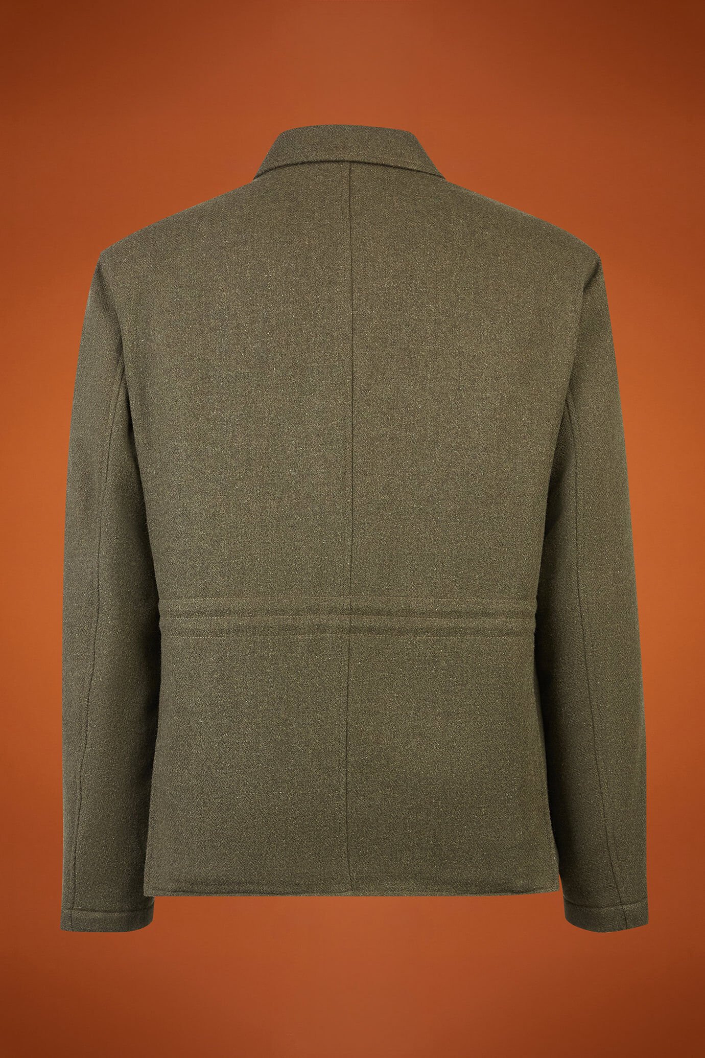 Men's boiled wool blend jacket light padding regular fit image number 5