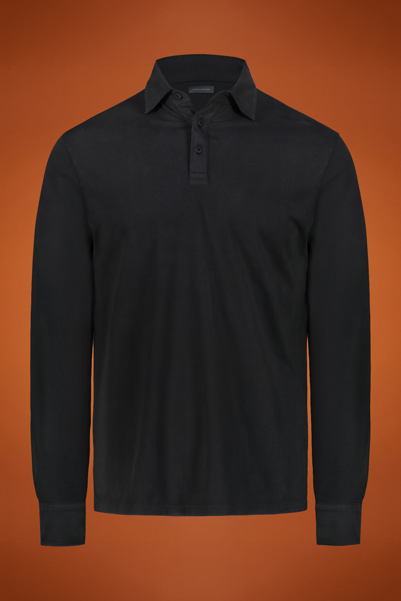 Polo uomo manica lunga 100% cotone regular fit image number 0