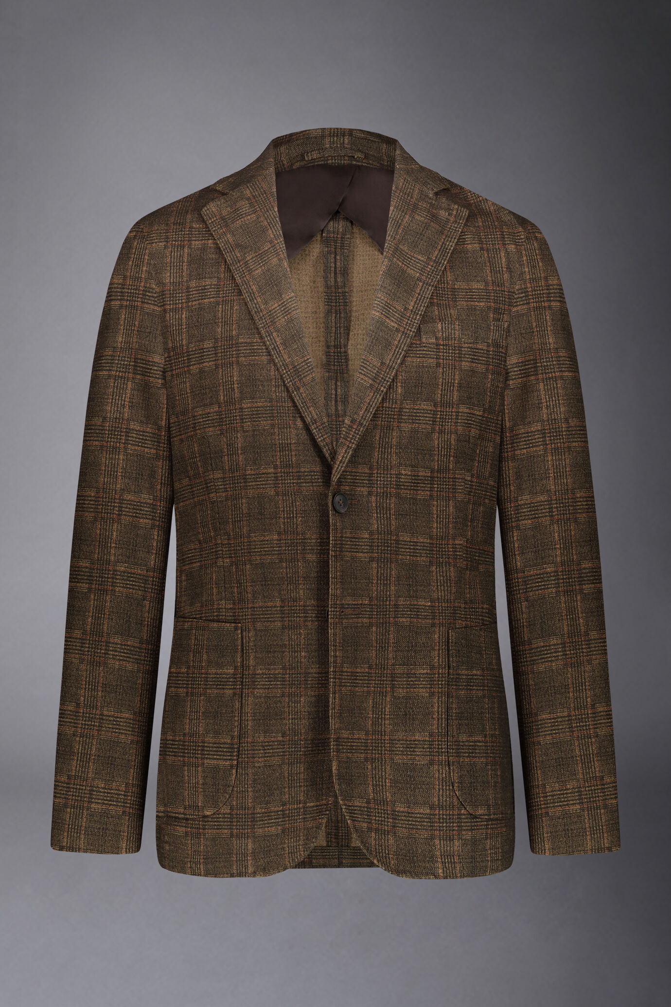 Giacca monopetto genderless tessuto principe di galles regular fit image number 8