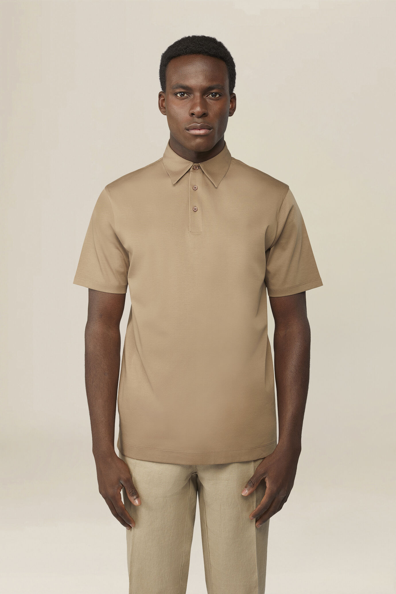 Polo pour homme en 100 % coton, coupe classique image number 0