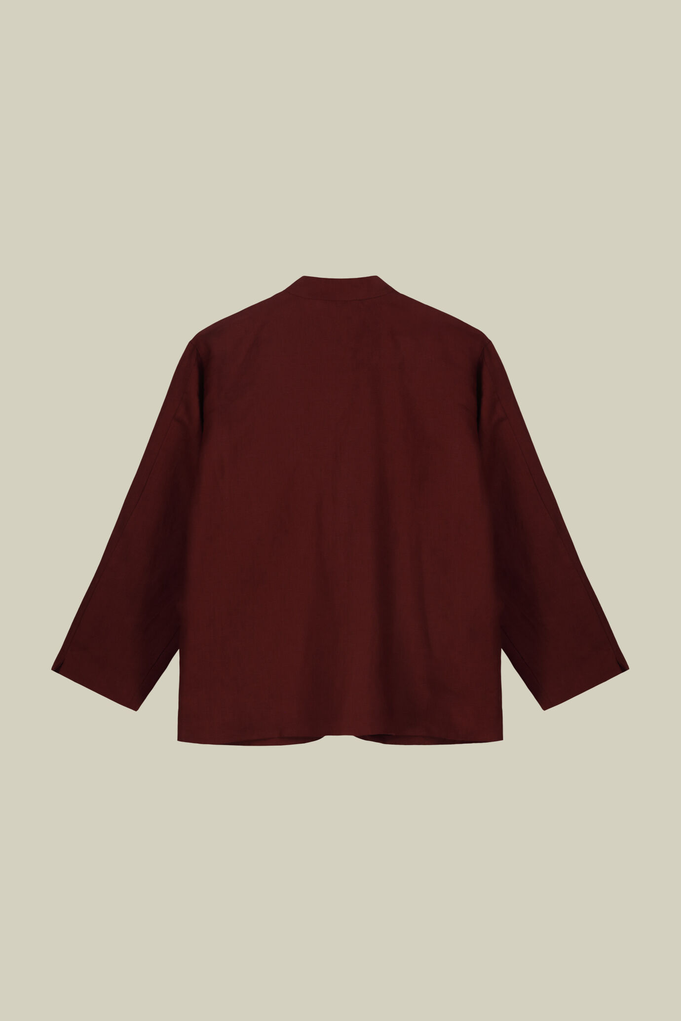 Veste pour femme à simple boutonnage avec col mandarin en lin image number 5