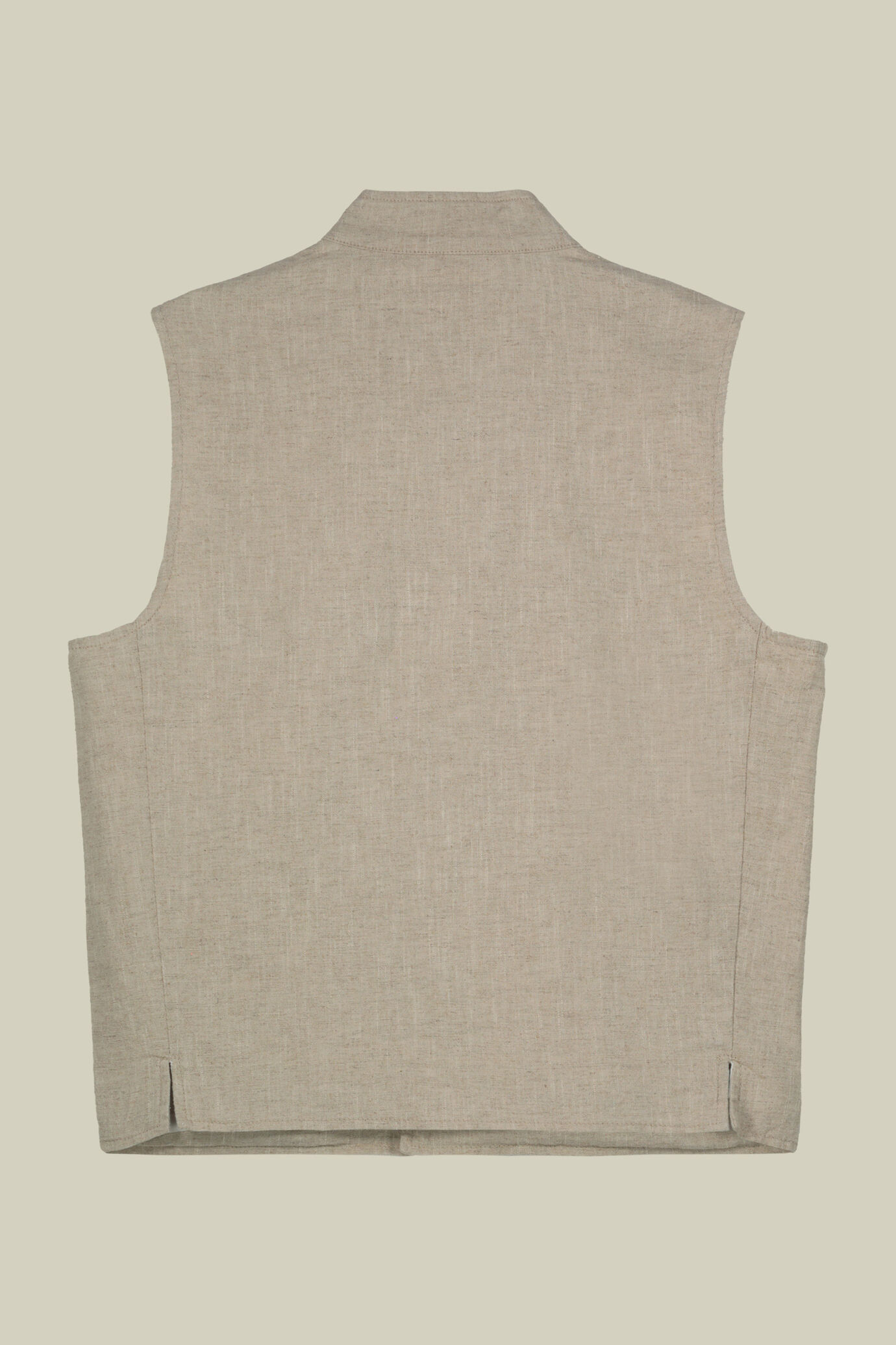 Gilet uomo con collo alla coreana e tasche a toppa image number 5