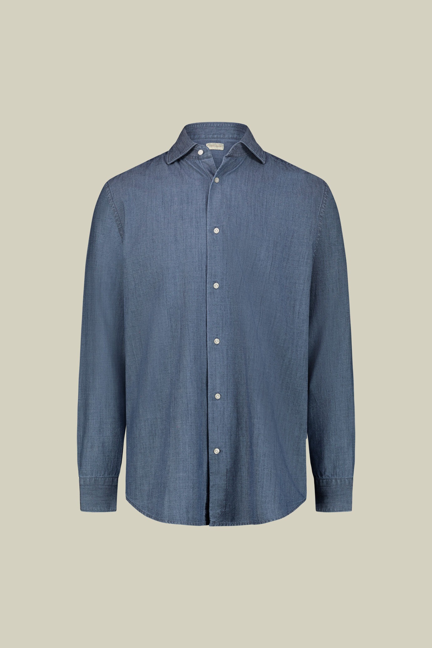 Camicia uomo in tessuto denim regular fit