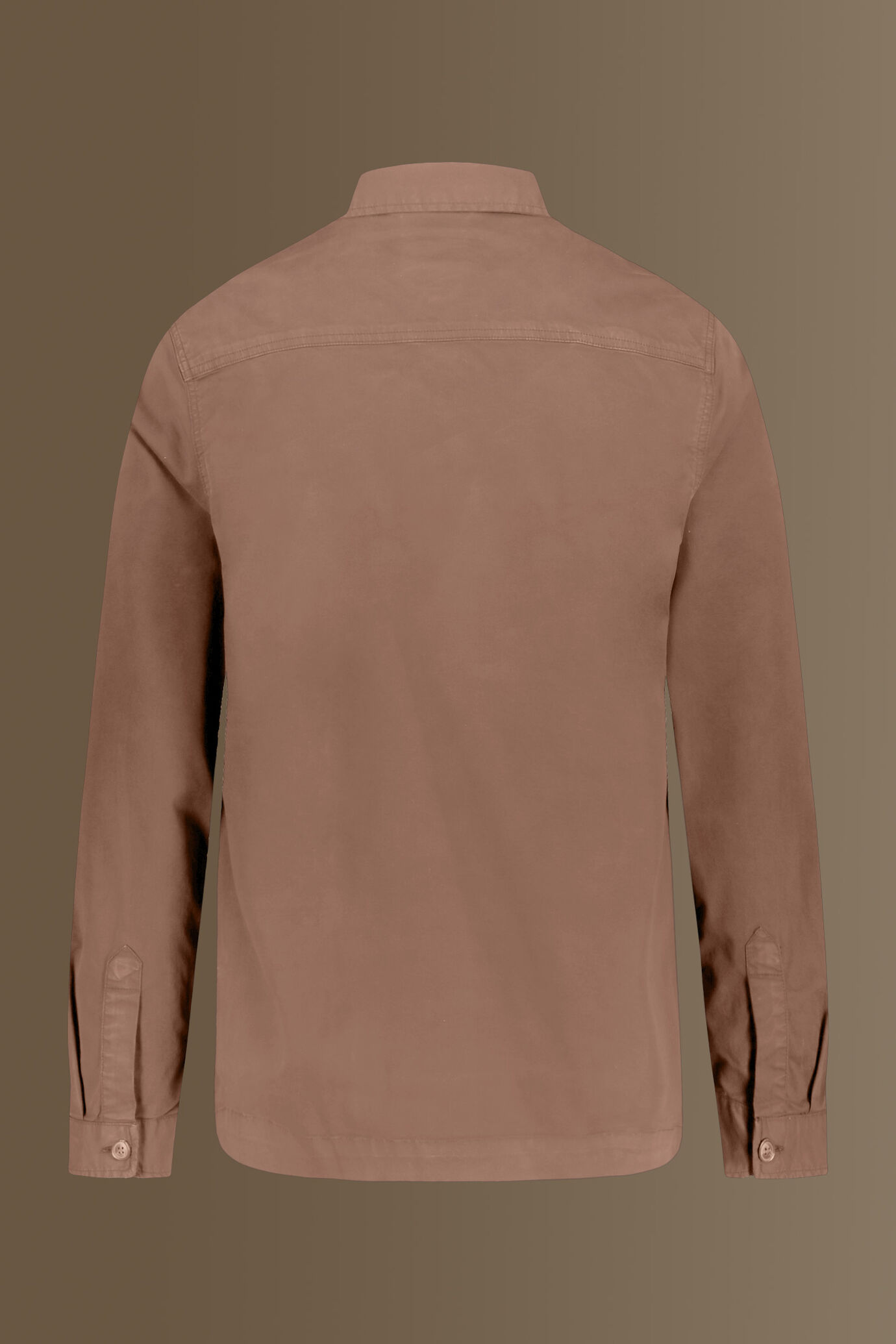 Overshirt in chambray uomo collo francese image number 5