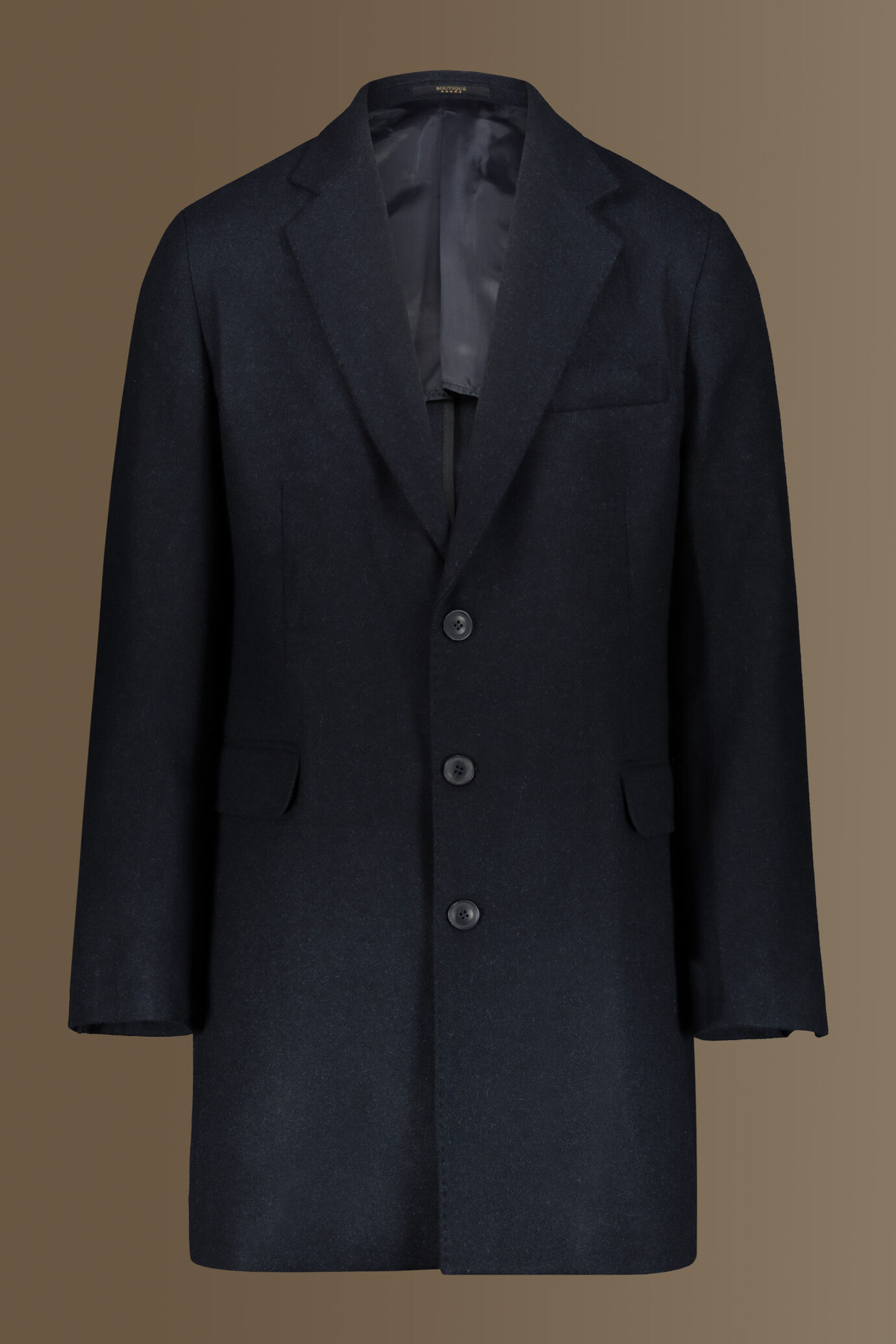 Wool blend tweed classic coat image number 5
