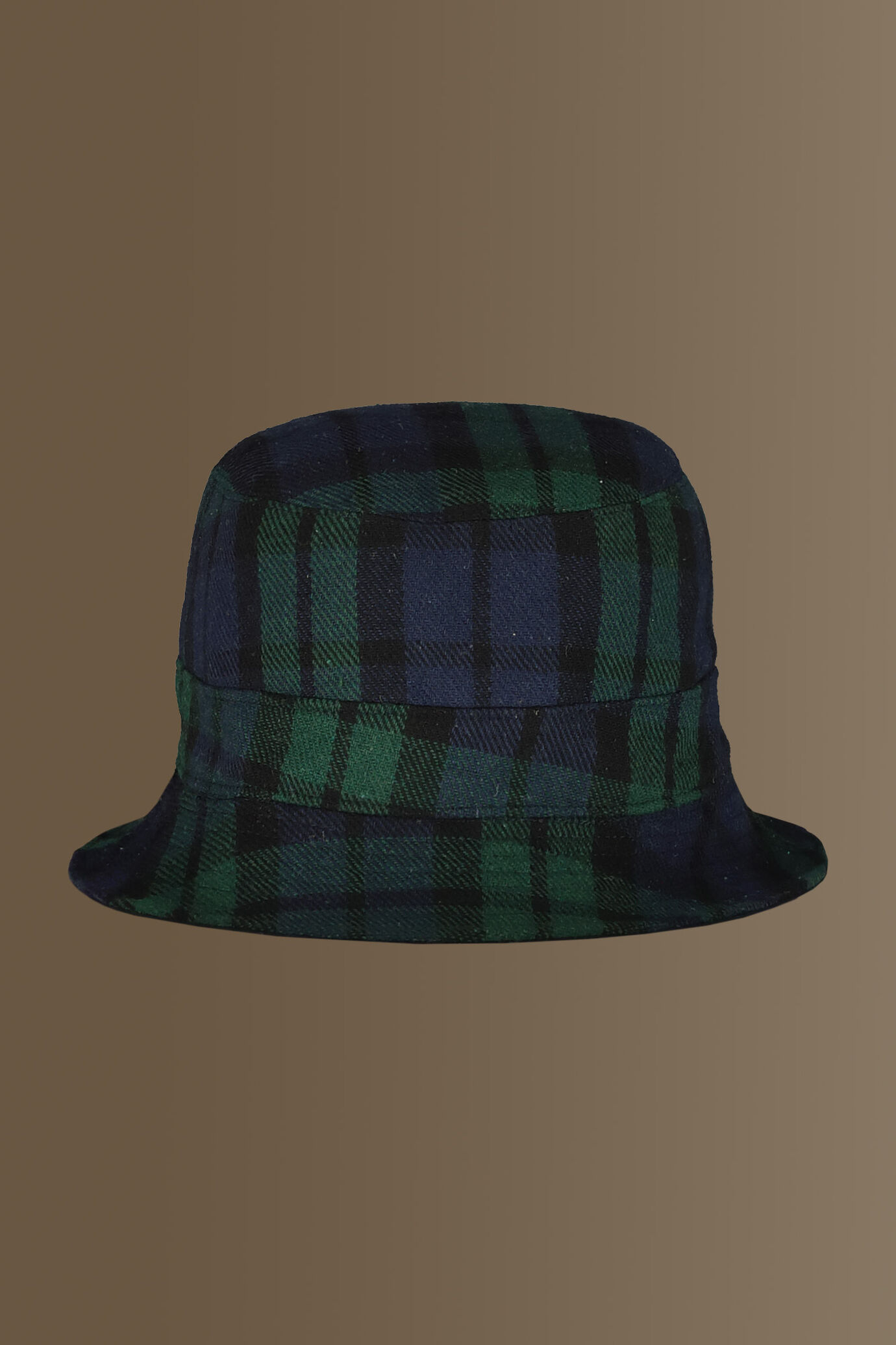 Fisherman hat - wool blend -blackwatch fabric image number 0
