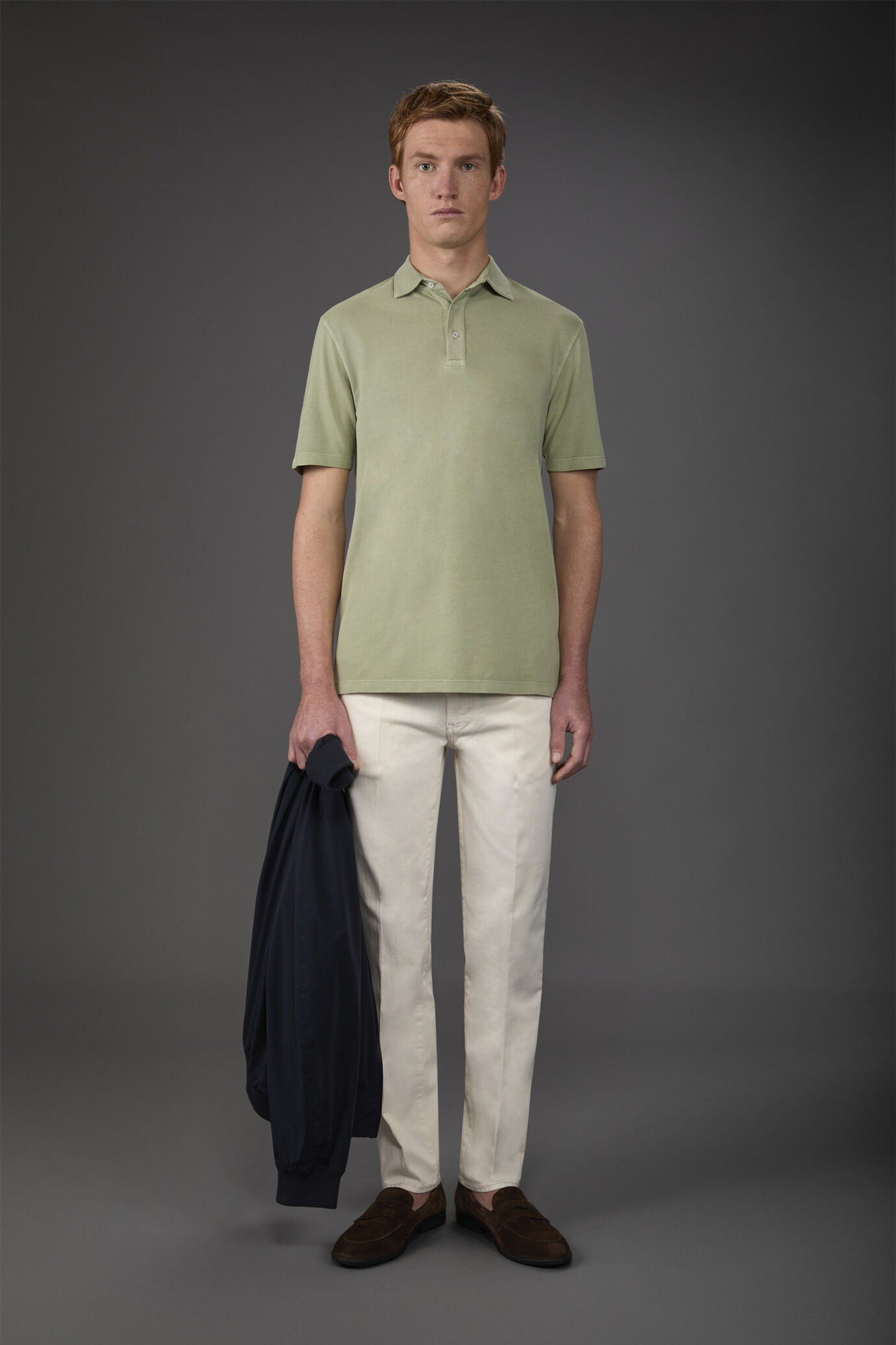 Polo uomo manica corta in 100% cotone piquet image number 1