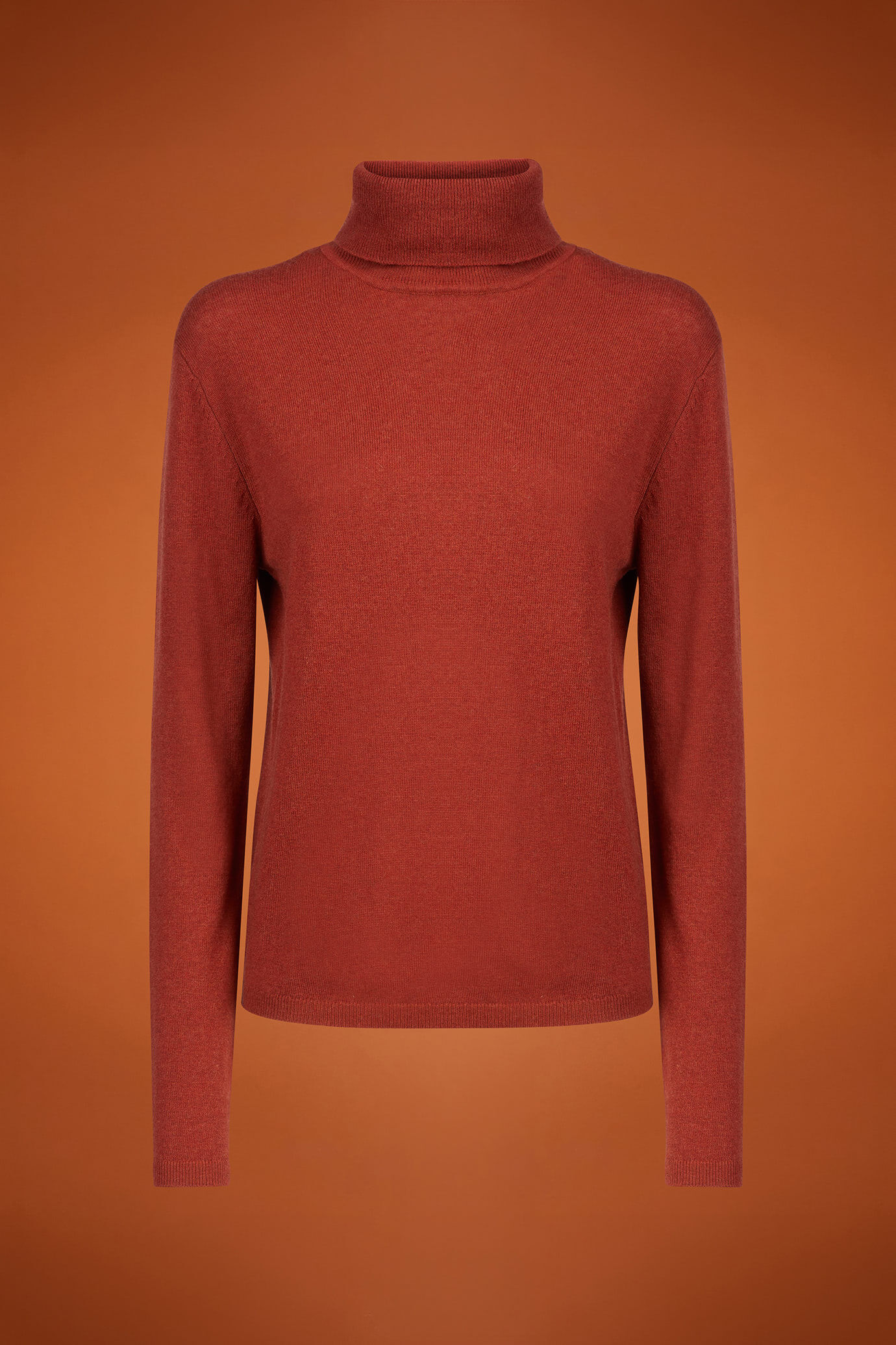 Women's regular fit high neck jumper in a blend of wool and cashmere image number 4