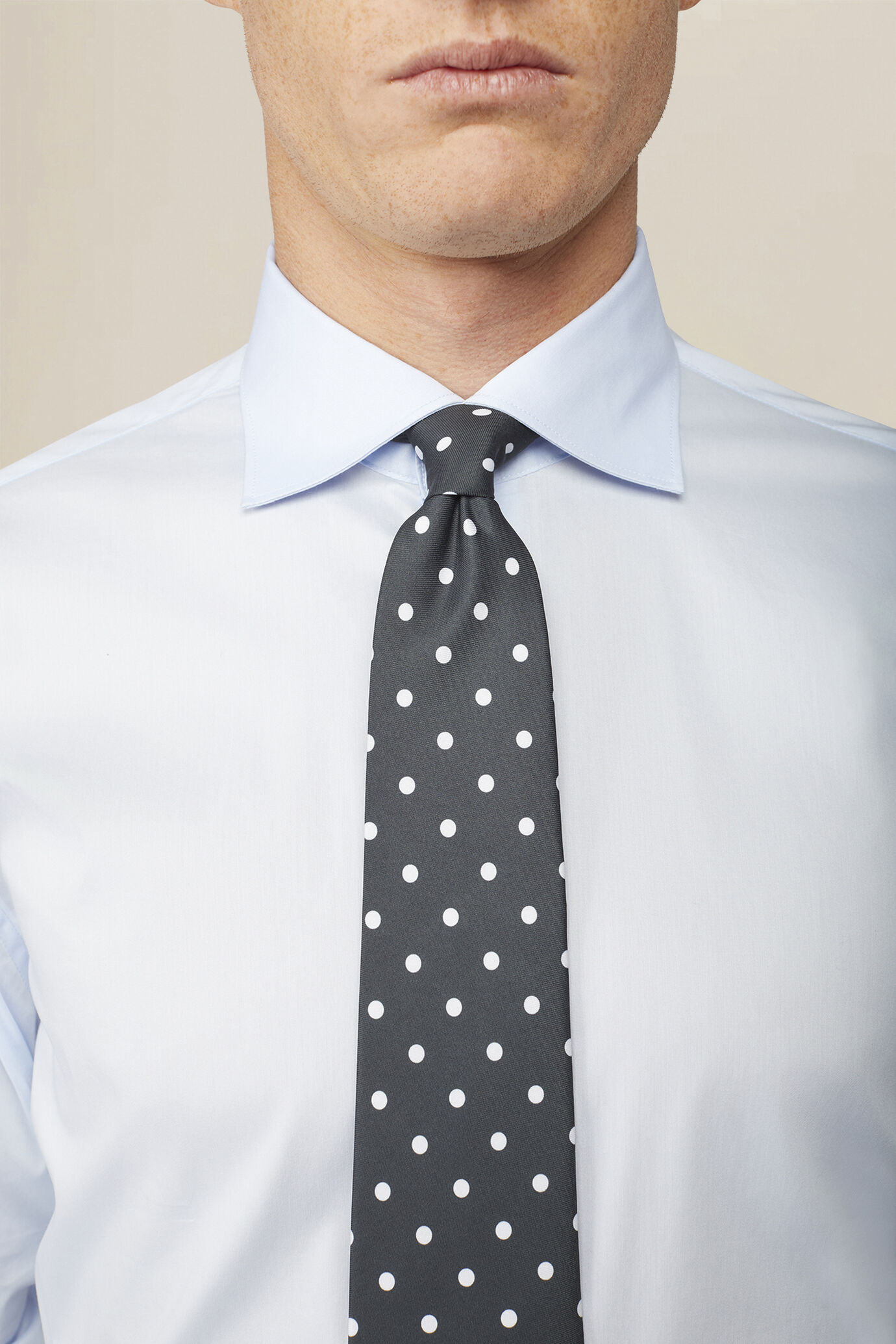 Cravatta uomo con pois image number 0
