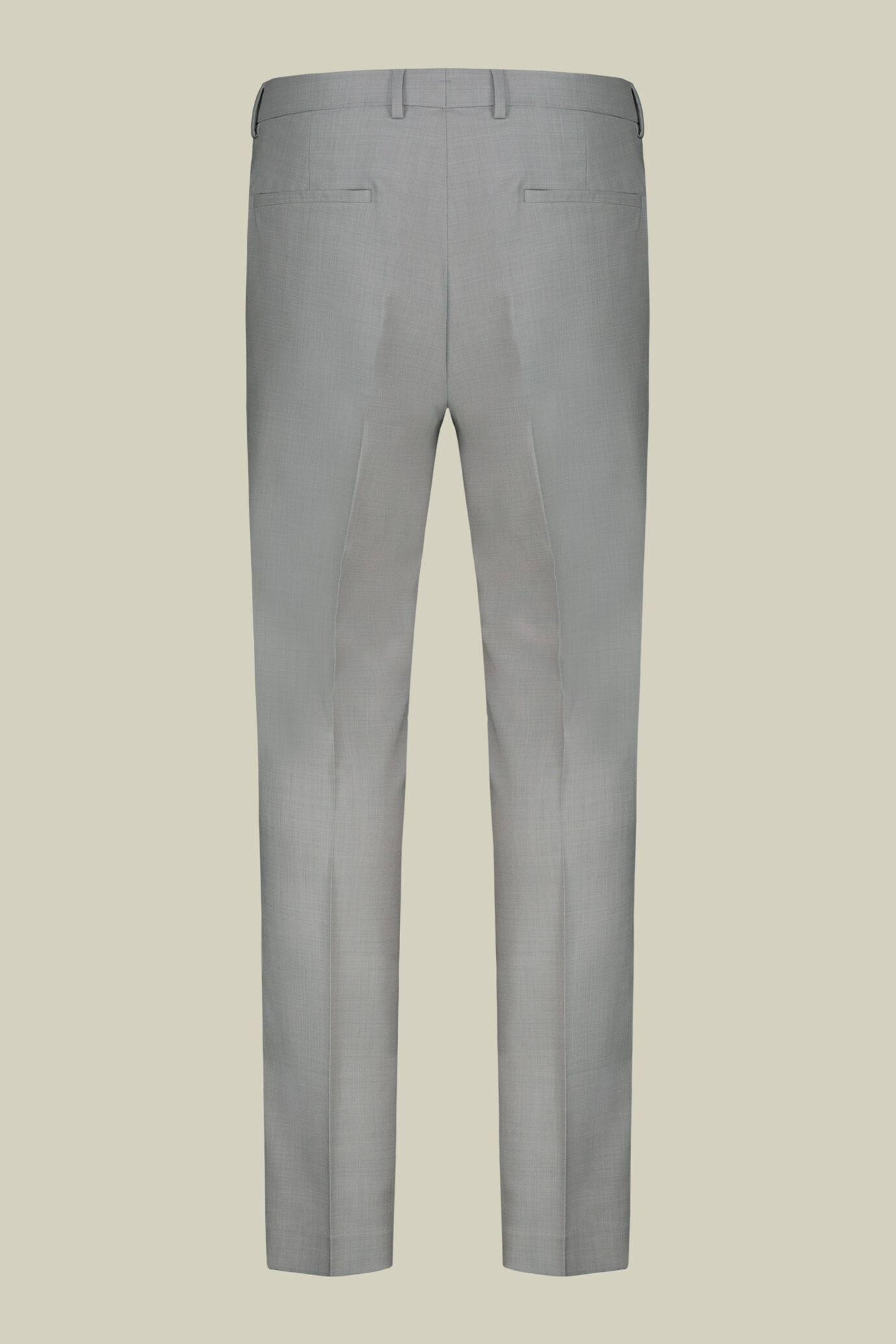 Costume homme croisé en tissu grisaille, coupe regular image number 3
