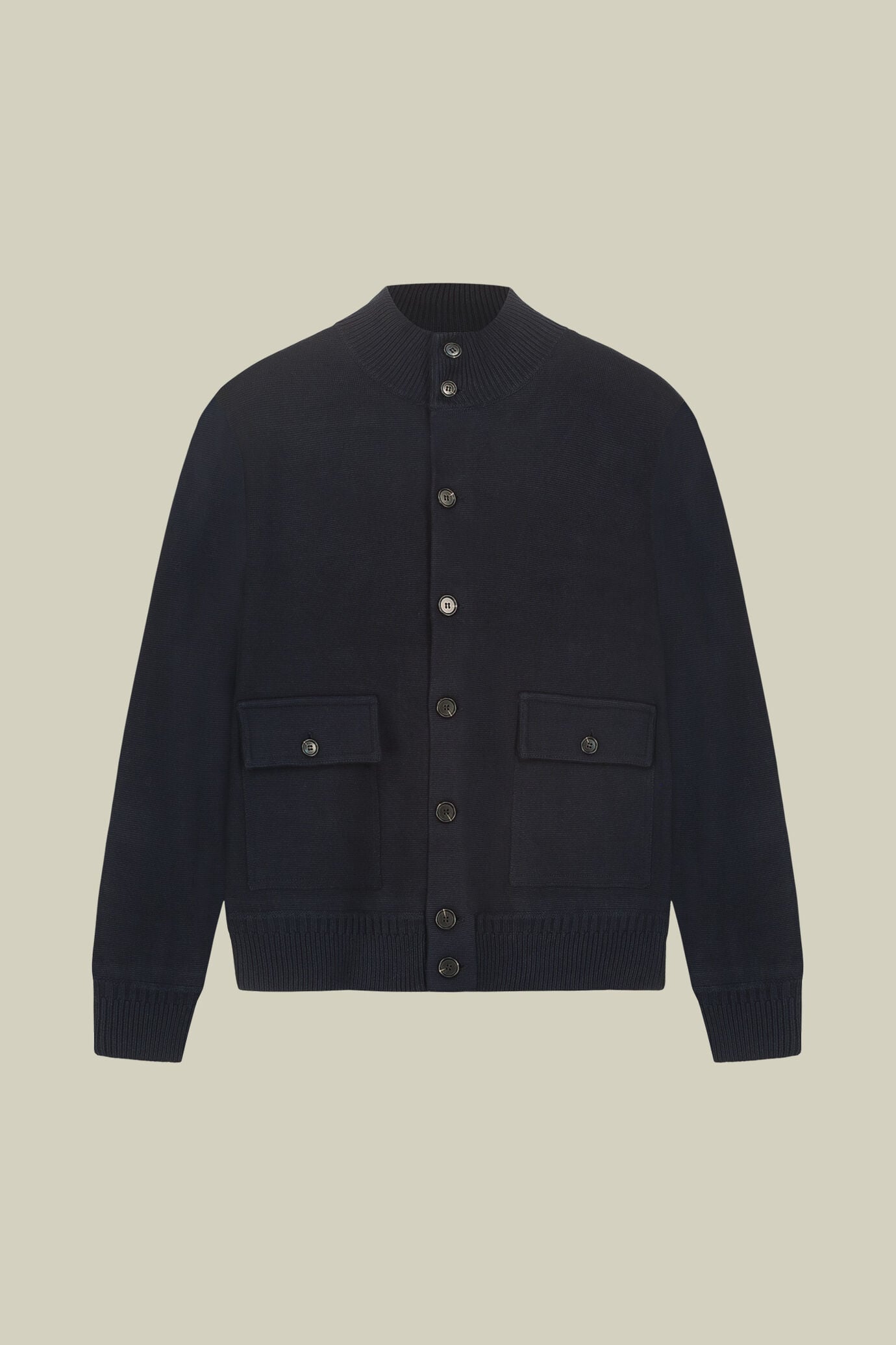 Giacca uomo in maglia Punto Milano 100% cotone regular fit