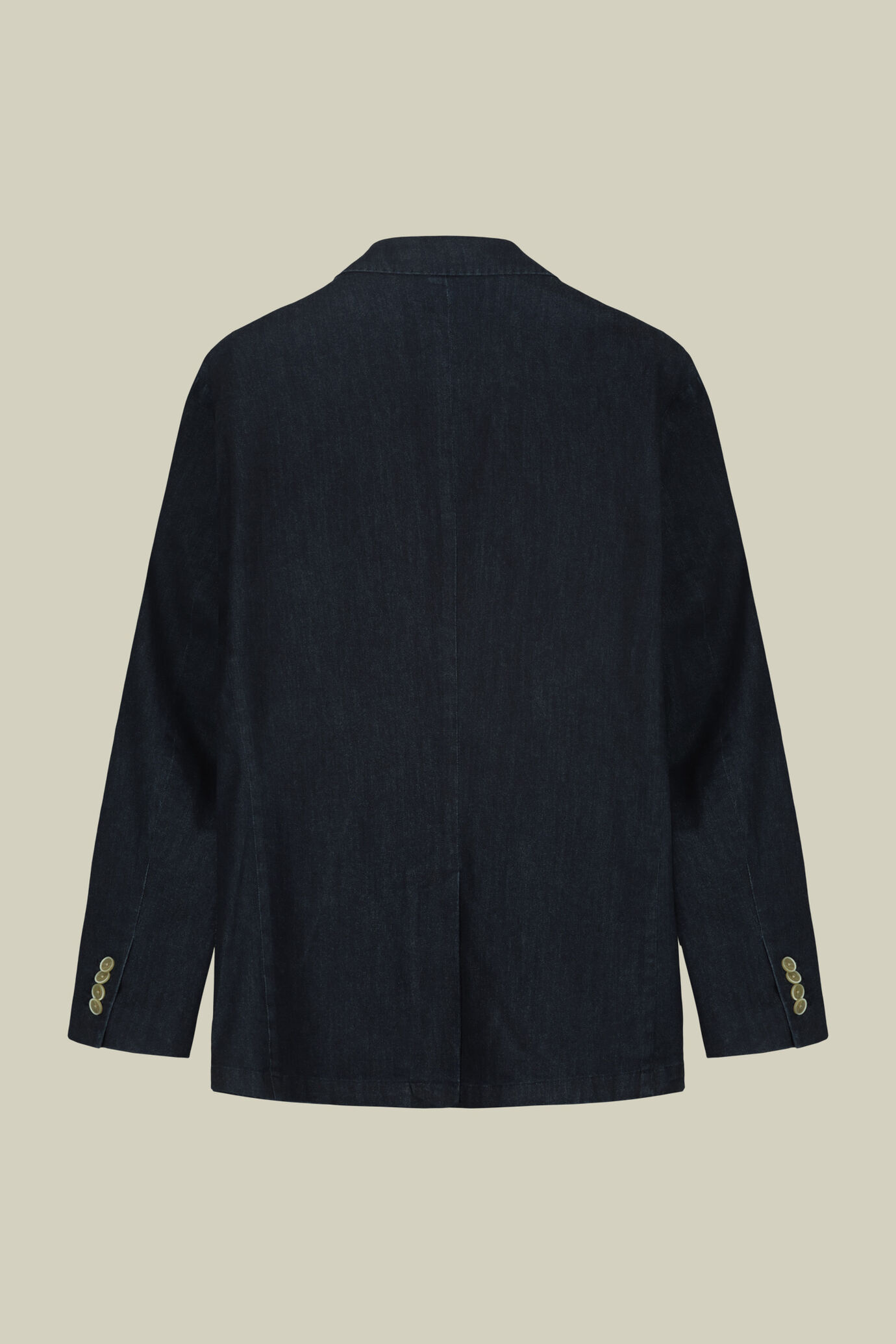 Veste homme à simple boutonnage, non doublée, avec revers en pointe et poches à rabat, effet denim image number 5